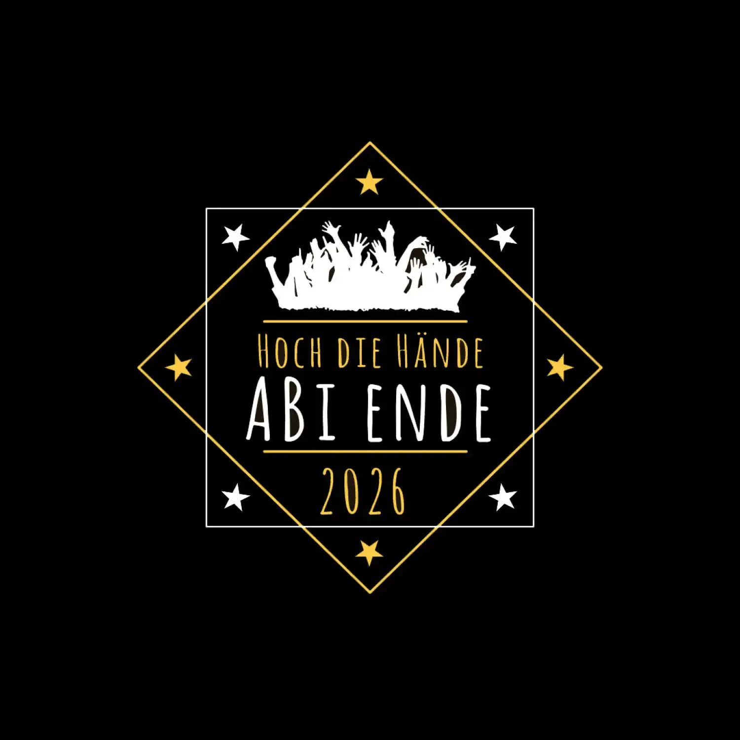  bunt & auffällig Hoch die Hände Abi Ende