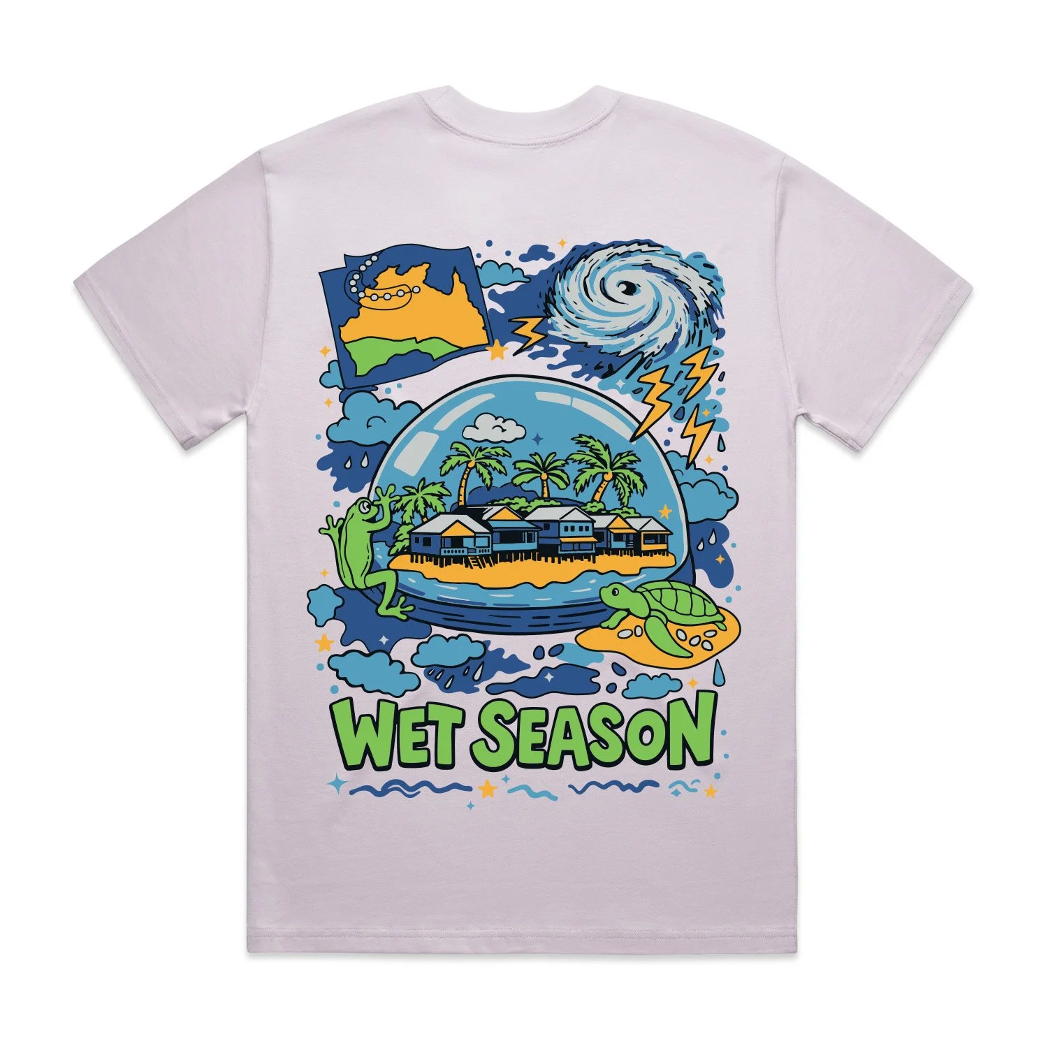 Womens Wet Season Tee - Haze