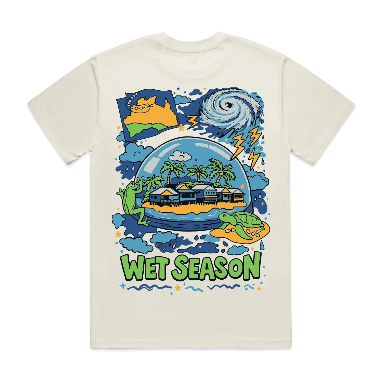 Womens Wet Season Tee - Sand