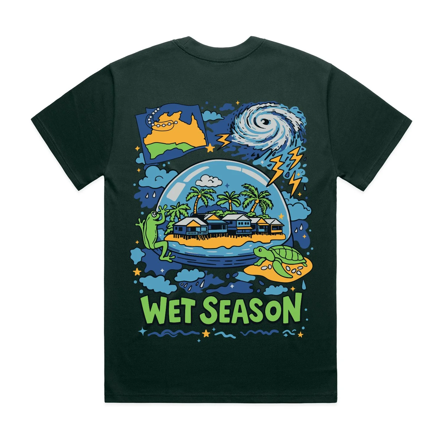 Mens Wet Season Tee - Mangrove
