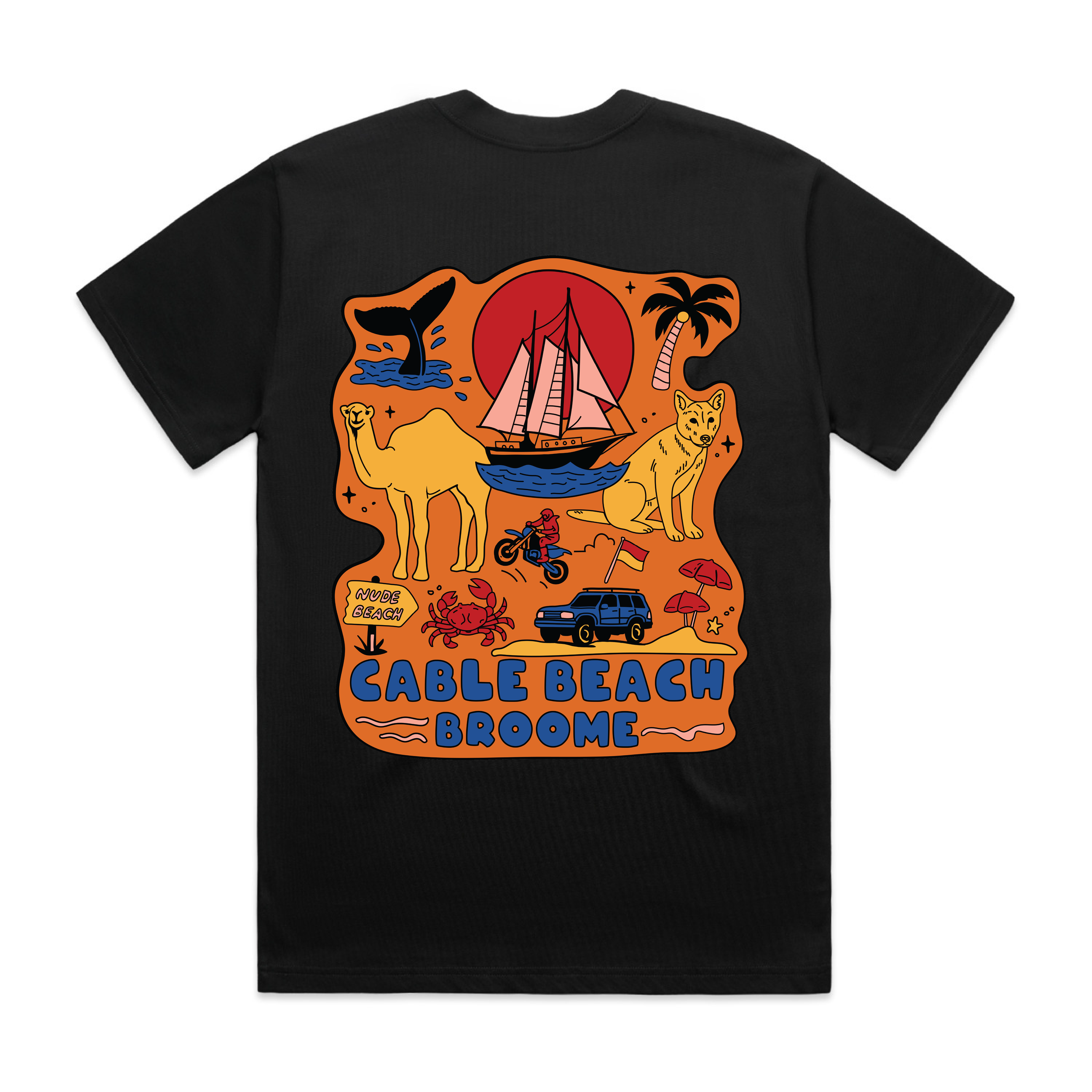 Womens Cable Beach Tee - Black