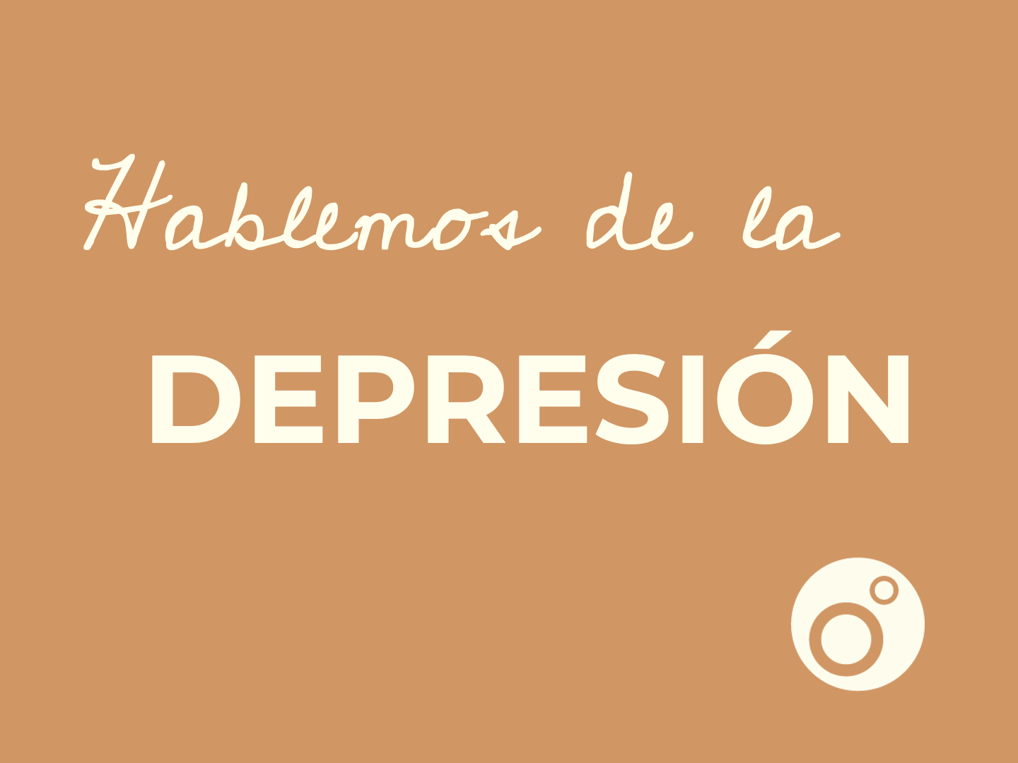 Hablemos de la depresión