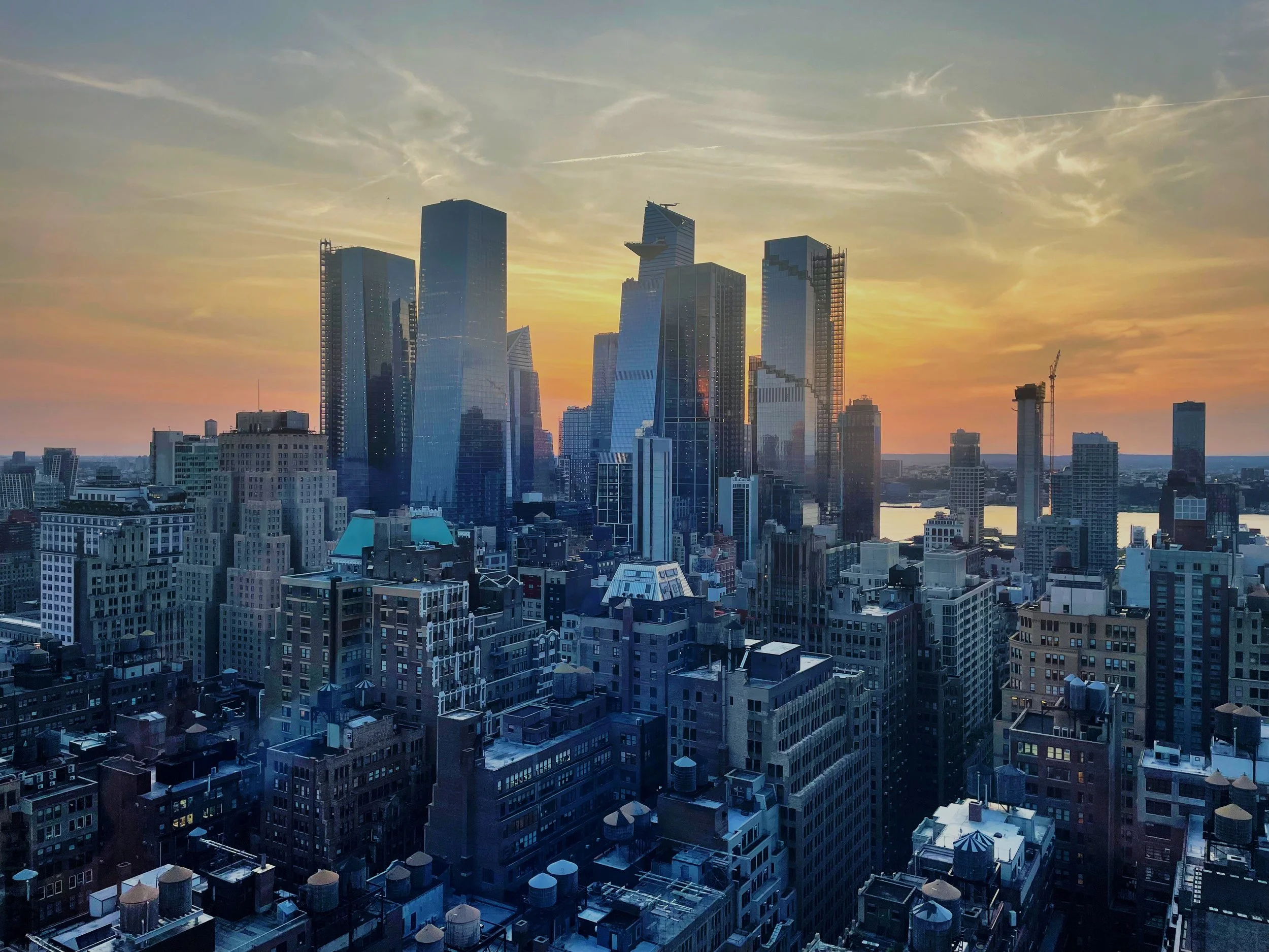 A view from a Rooftop bar in Manhattan
