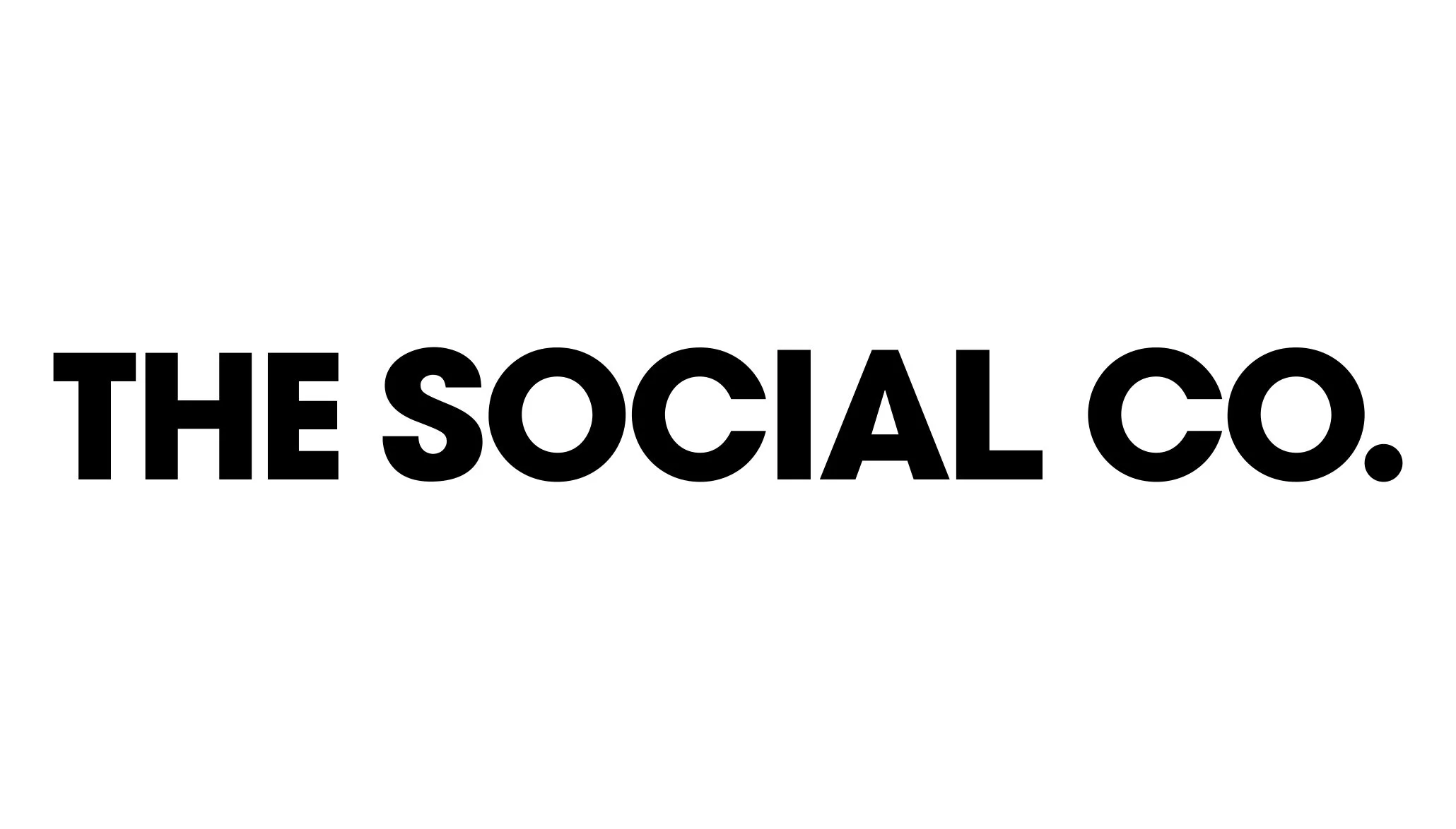 Black text on white background reads: THE SOCIAL CO.