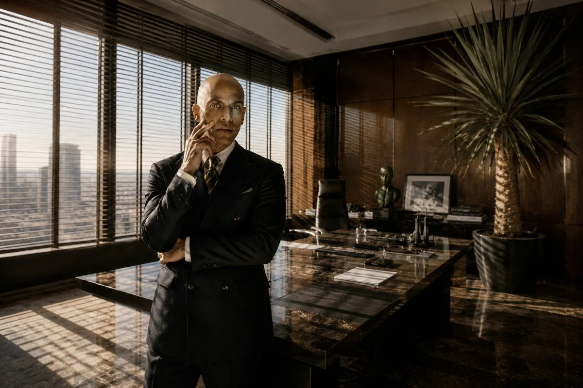 8 UPSTAIRS 
Walker is summoned by Compliance mandarin, Akbal.  