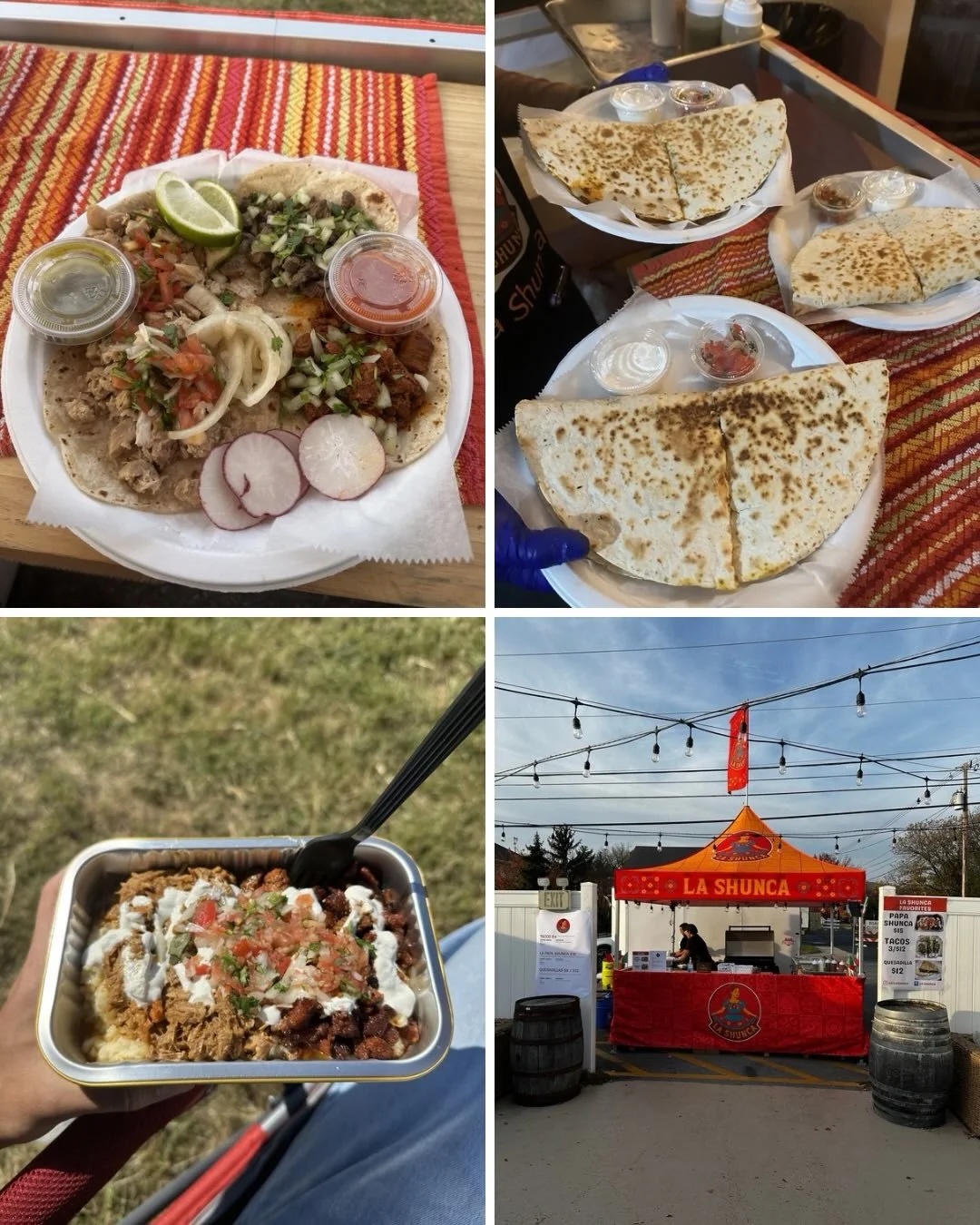 Roanoke we&rsquo;re back this weekend 🌮🔥

Catch La Shunca at:

Friday: Olde Salem Brewing (Salem) &ndash; 4:30 PM - 9:00 PM
Saturday: Twins Creek Brewing (Vinton) &ndash; 4:30PM - 9:00 PM

Fresh homemade tortillas, tacos, quesadillas, and Papa Shun