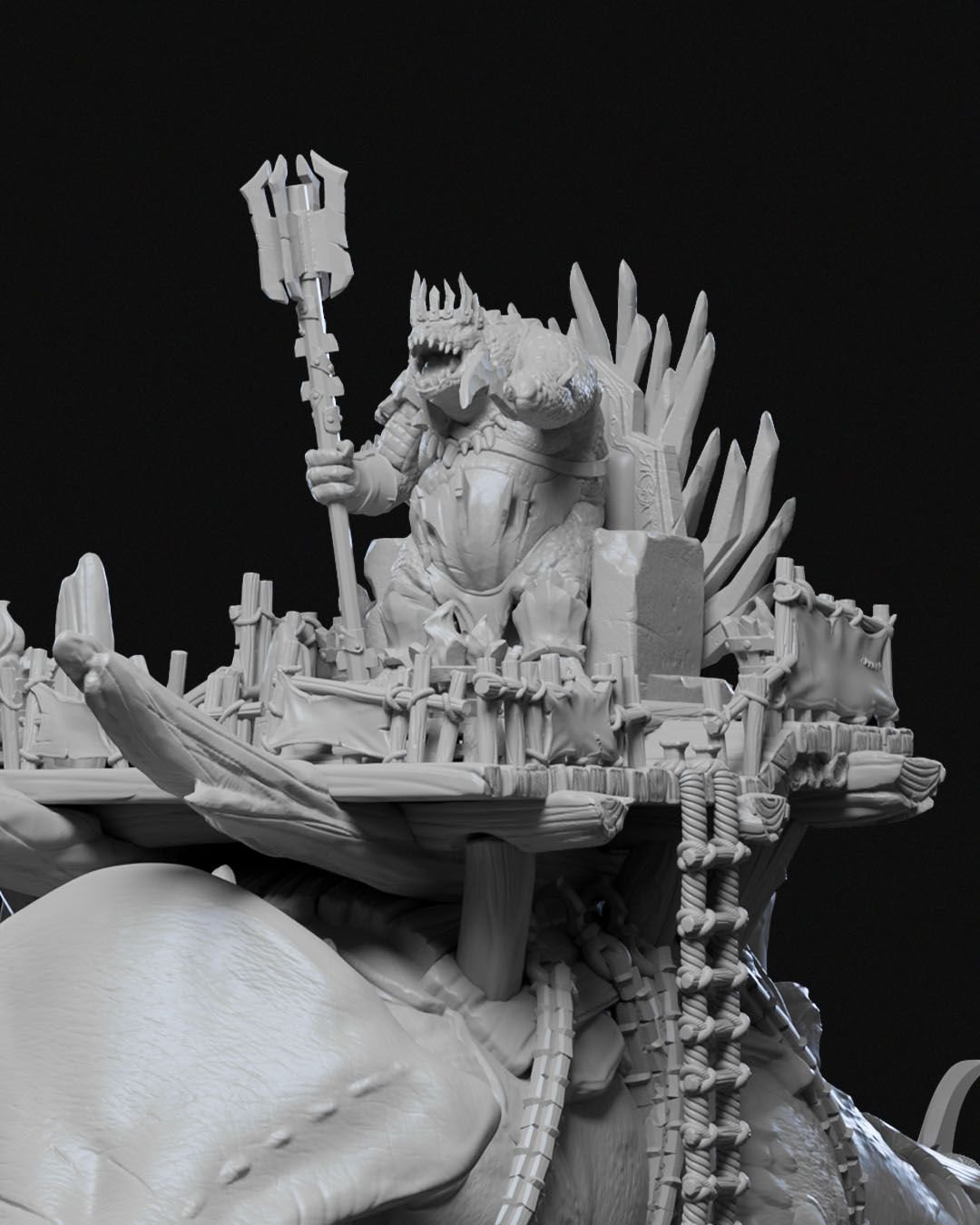 Giant Lizard Mount Thurak and the Tyrant