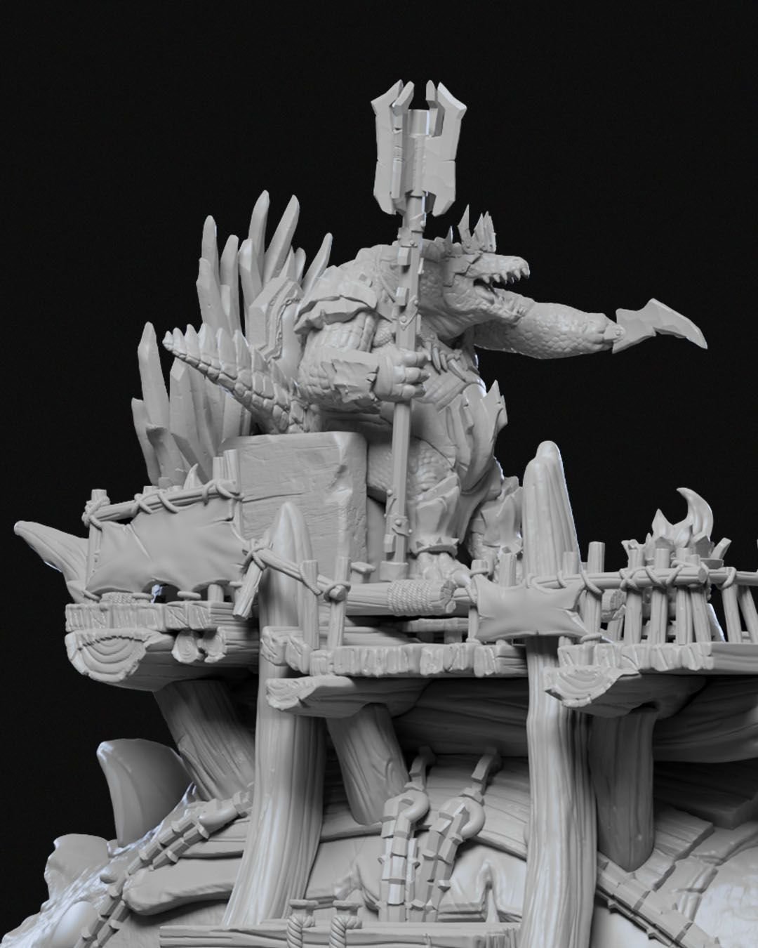 Giant Lizard Mount Thurak and the Tyrant