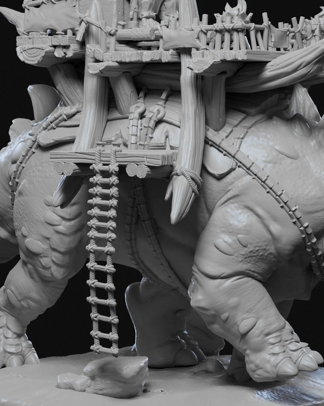 Giant Lizard Mount Thurak and the Tyrant