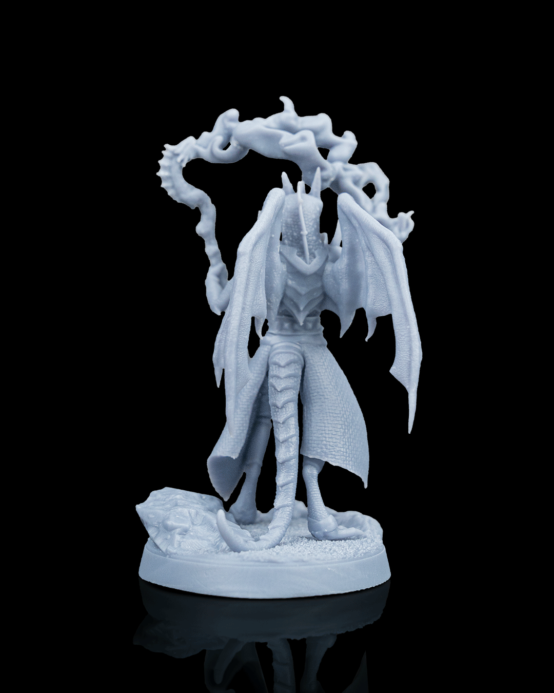 Mage Dragonborn Drakin Warcaster printed by Mythic Forge