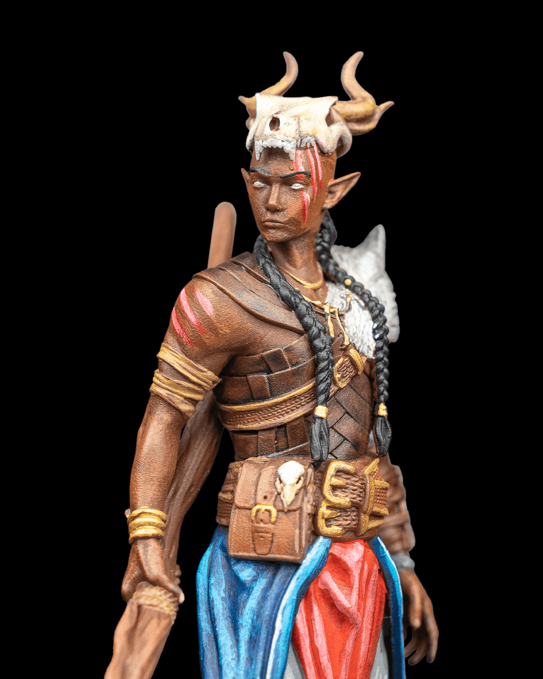 Monk Ellion the Nomadic Stranger Hero printed by Mythic Forge