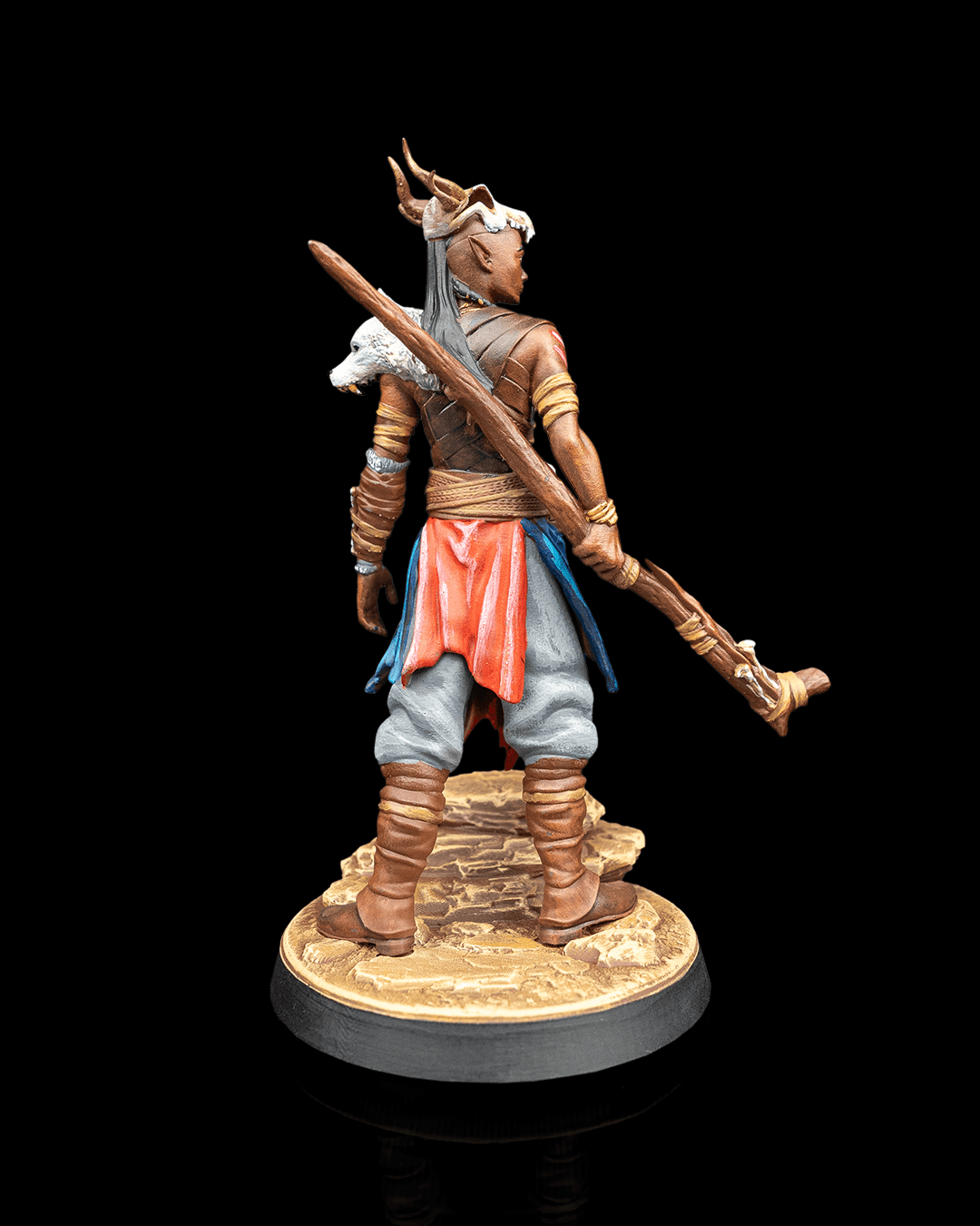 Monk Ellion the Nomadic Stranger Hero printed by Mythic Forge