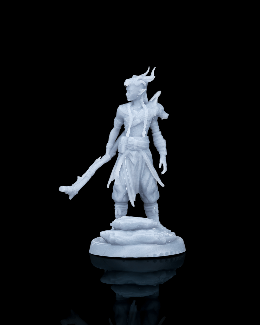 Monk Ellion the Nomadic Stranger Hero printed by Mythic Forge