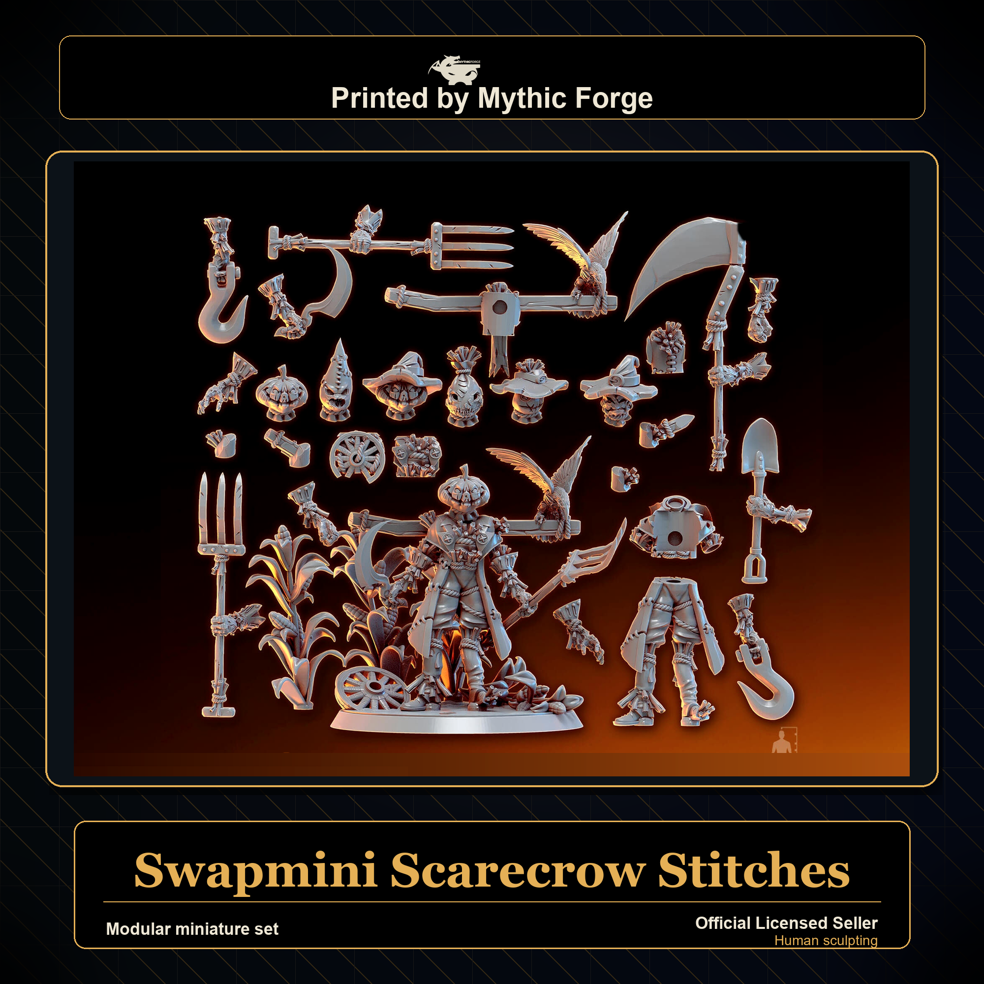 Modular RPG - Swapmini Scarecrow - Stitches - Bundle modular miniature modular miniature set printed by Mythic Forge