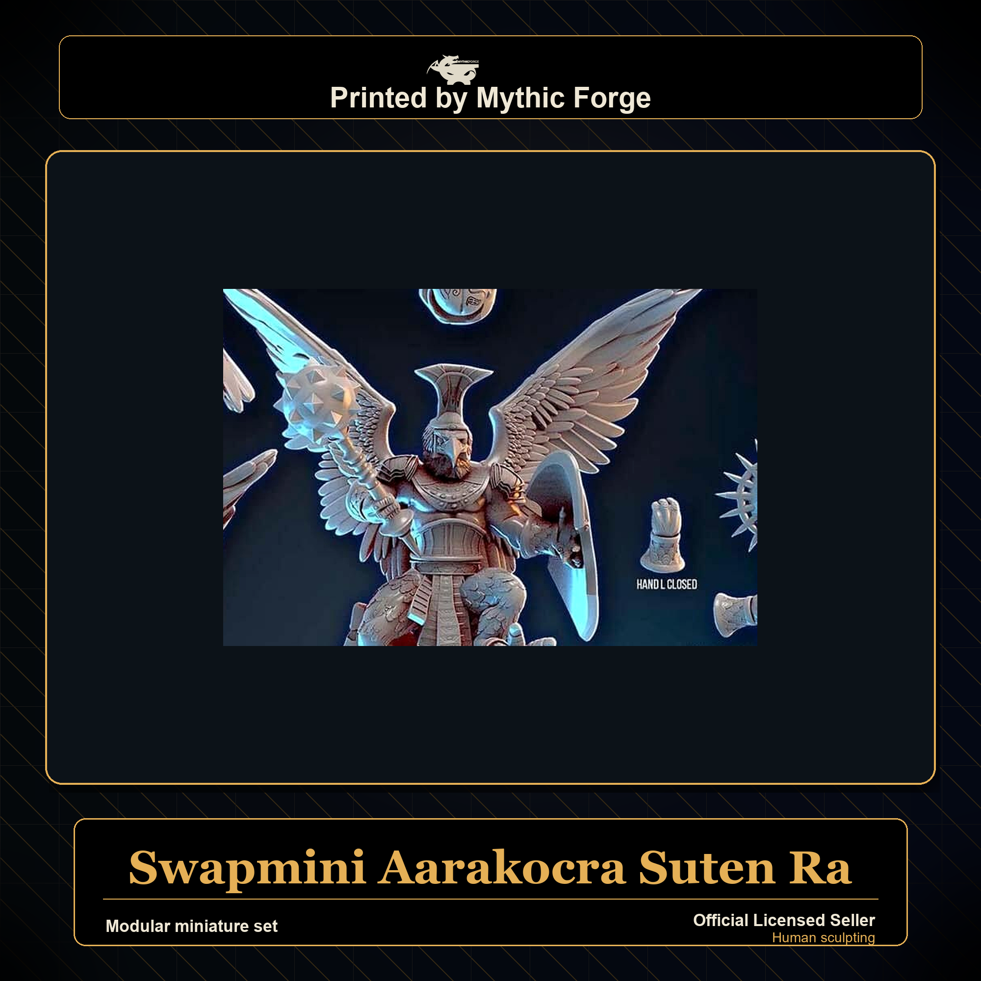 Modular RPG - Swapmini Aarakocra - Suten Ra - Bundle modular miniature modular miniature set printed by Mythic Forge