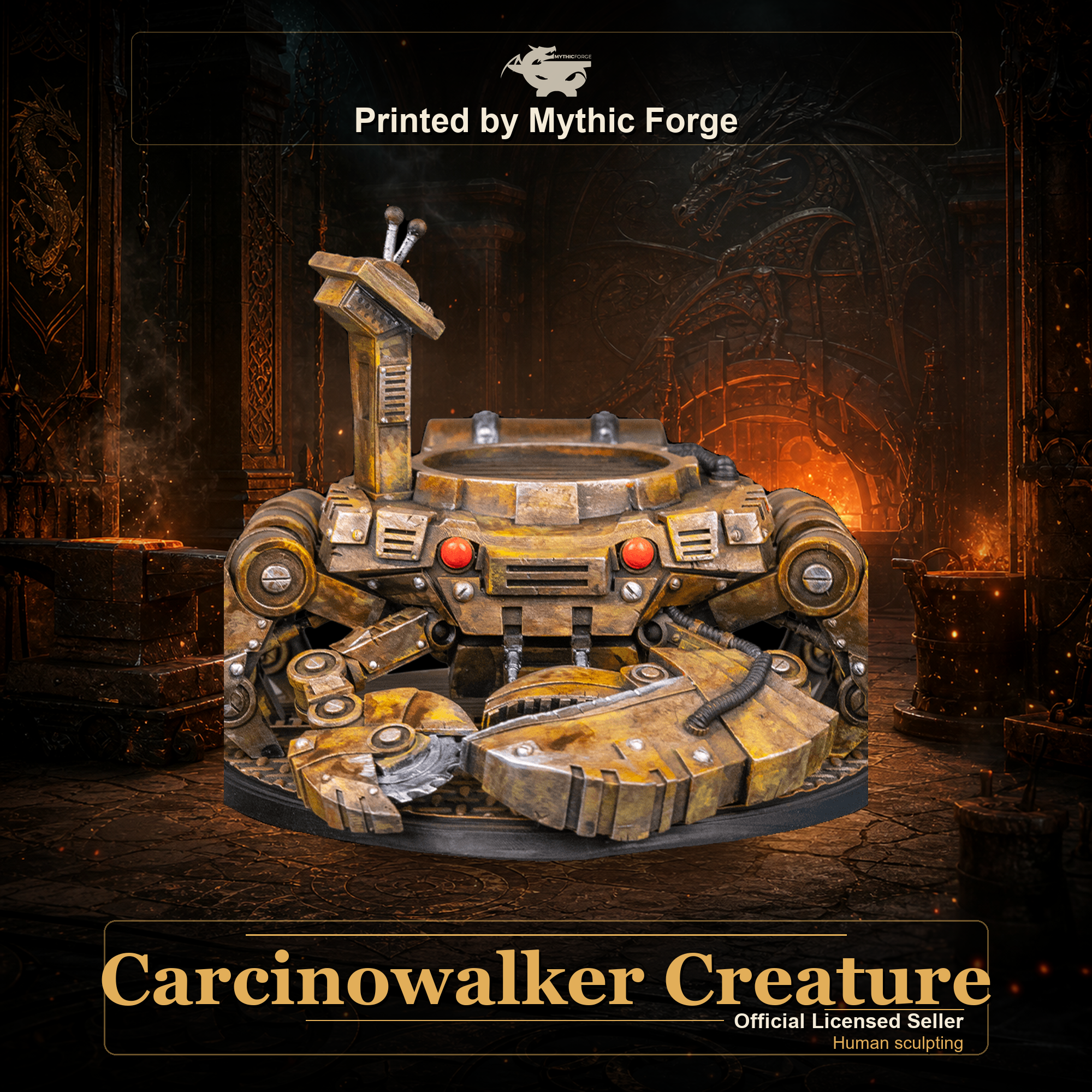 Carcinowalker Creature printed by Mythic Forge