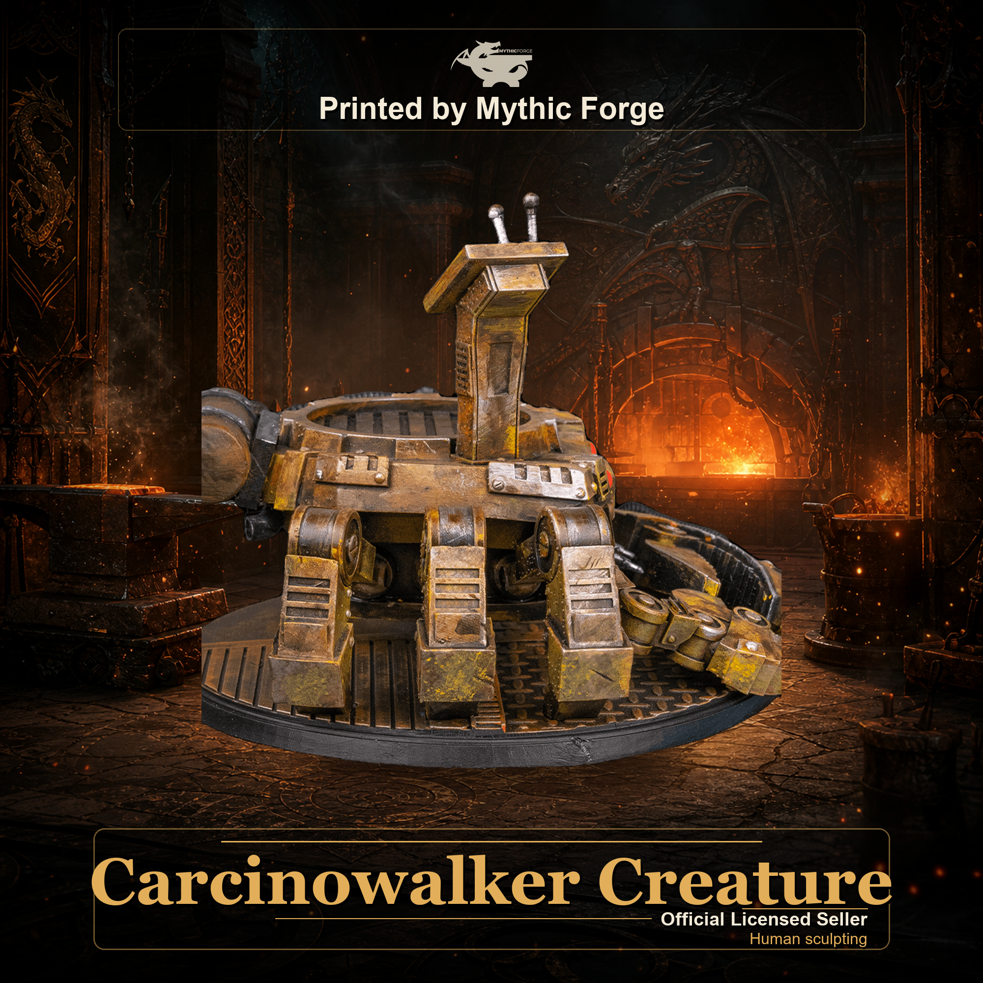 Carcinowalker Creature printed by Mythic Forge