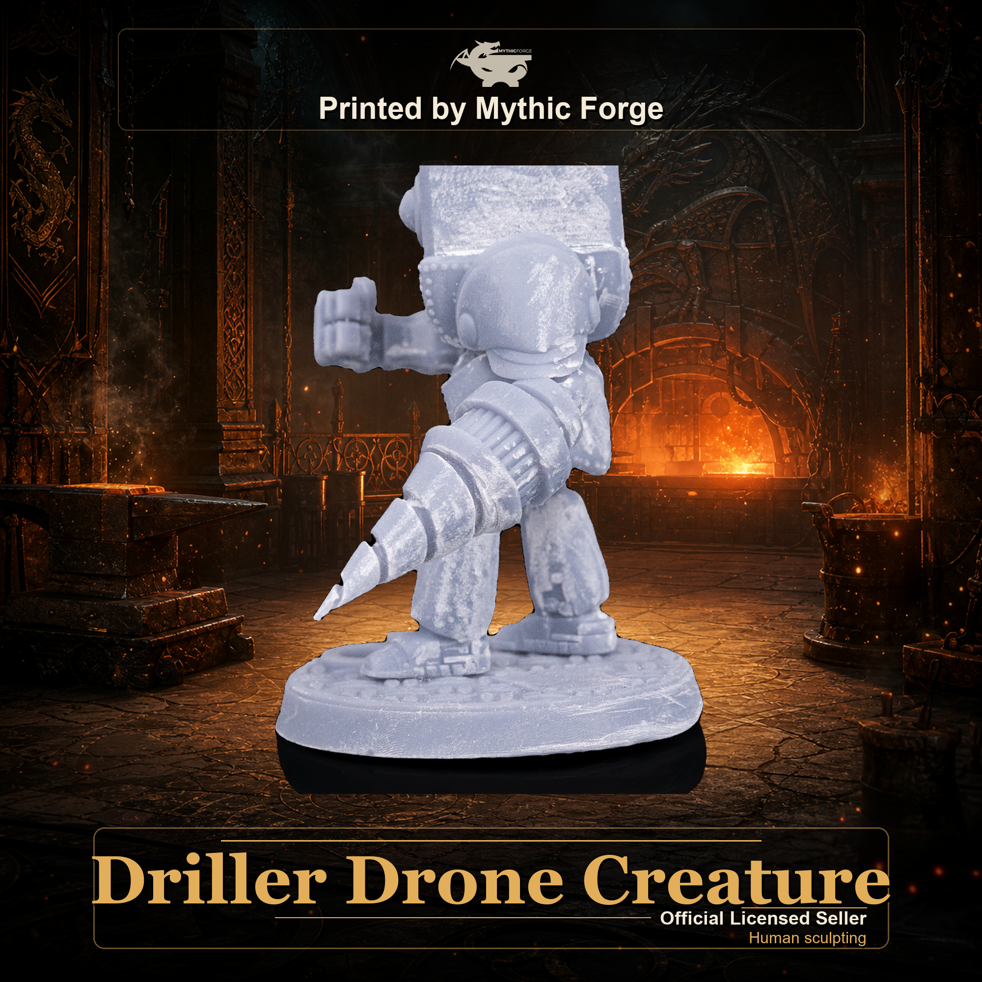 Driller Drone Creature printed by Mythic Forge