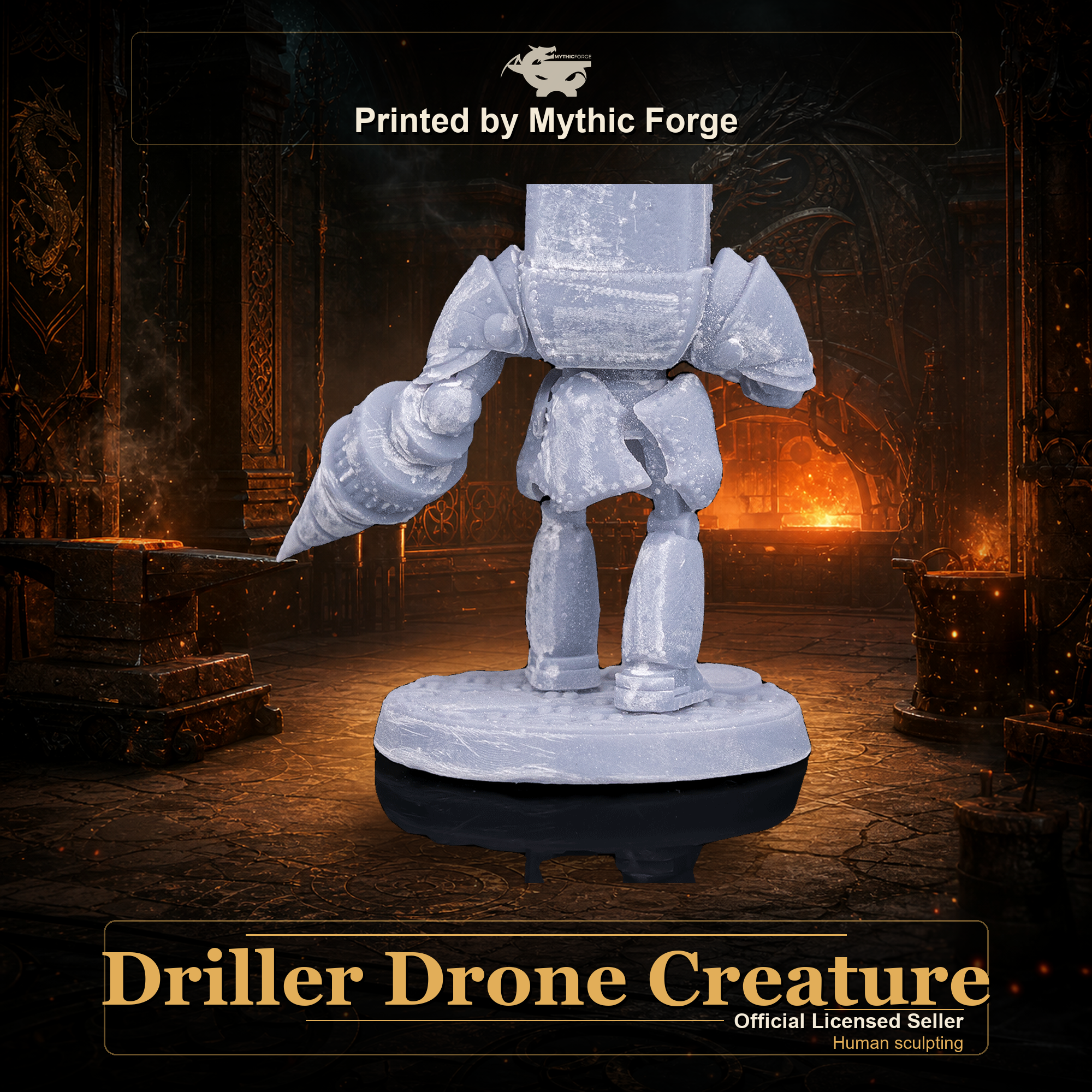 Driller Drone Creature printed by Mythic Forge