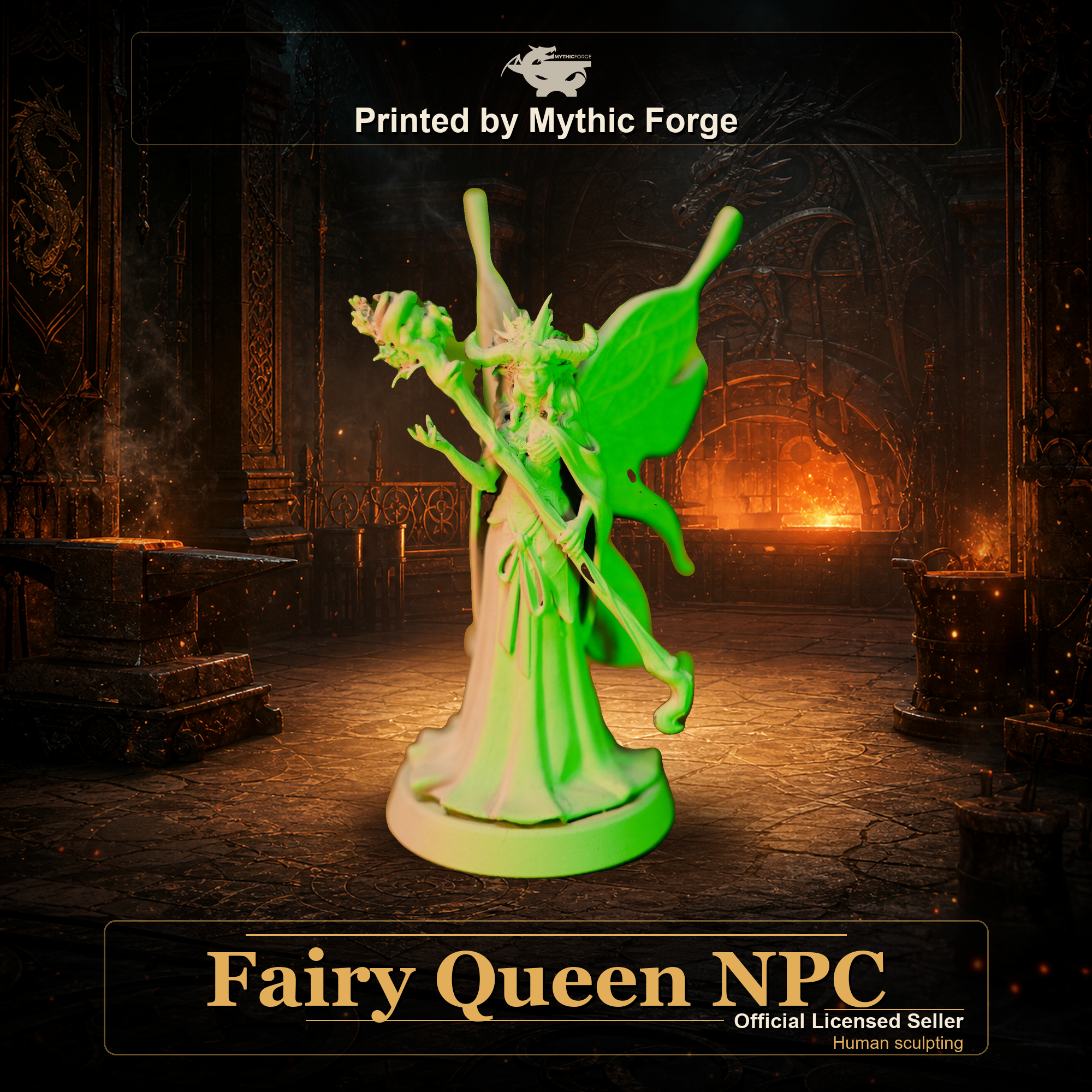 Fairy Queen NPC printed by Mythic Forge