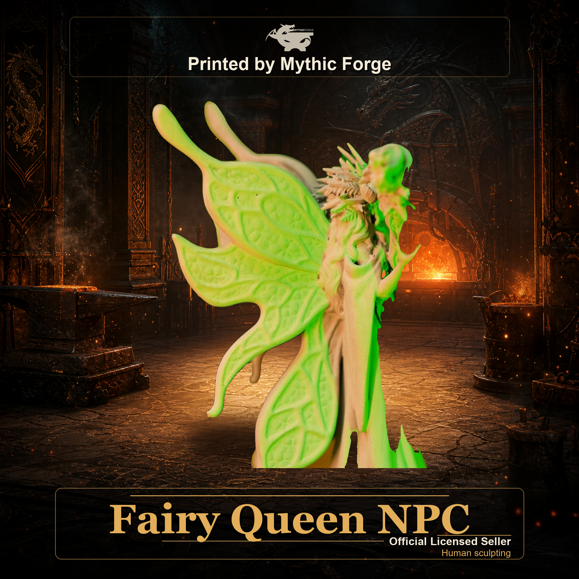 Fairy Queen NPC printed by Mythic Forge