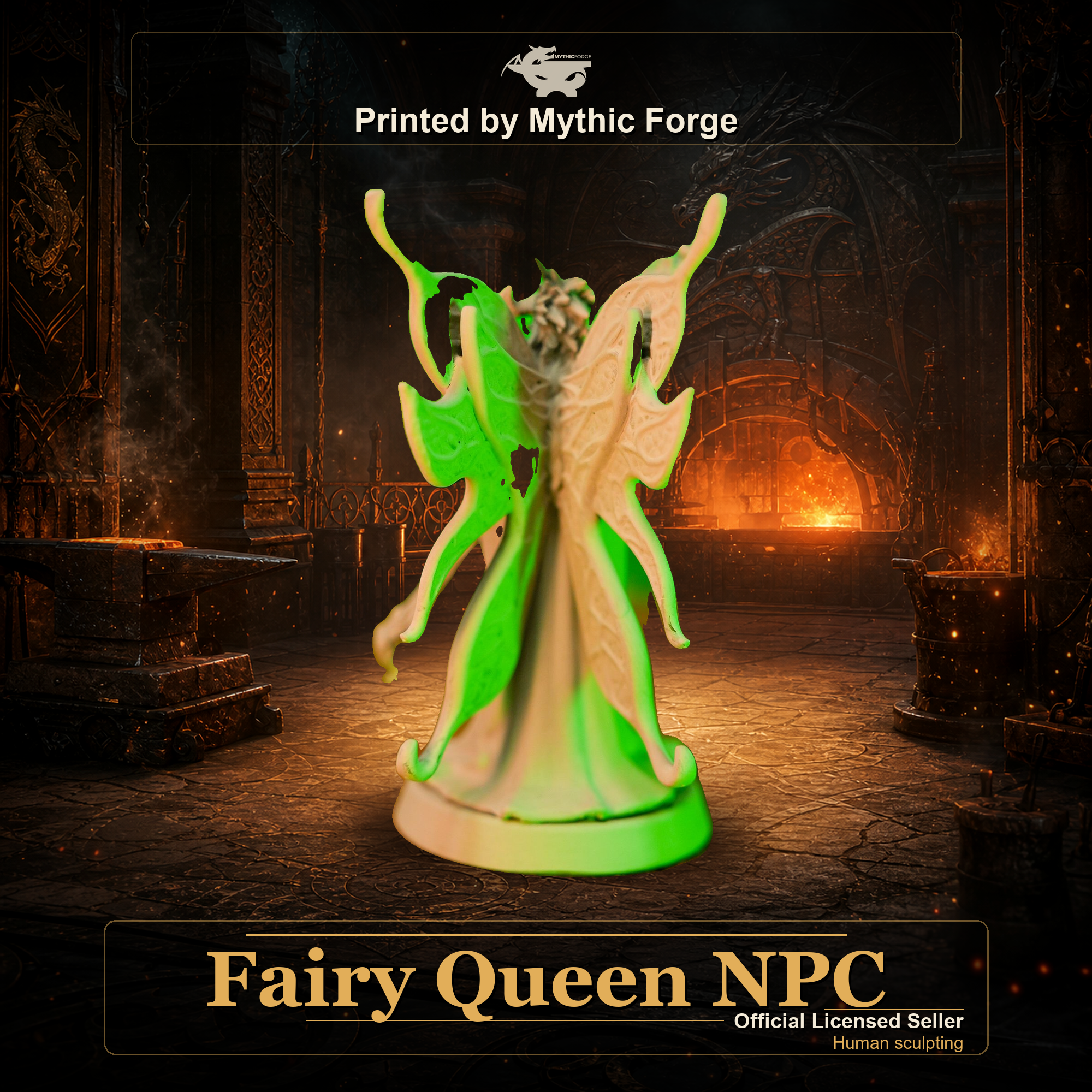 Fairy Queen NPC printed by Mythic Forge