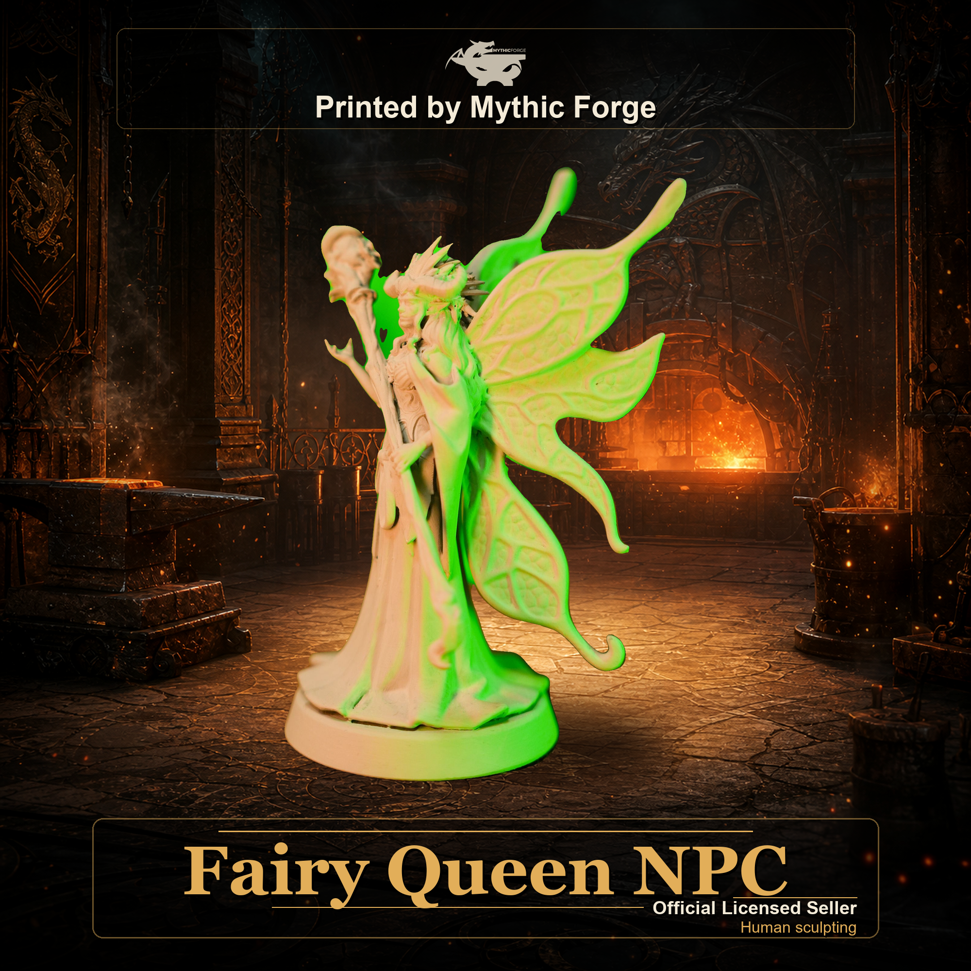 Fairy Queen NPC printed by Mythic Forge