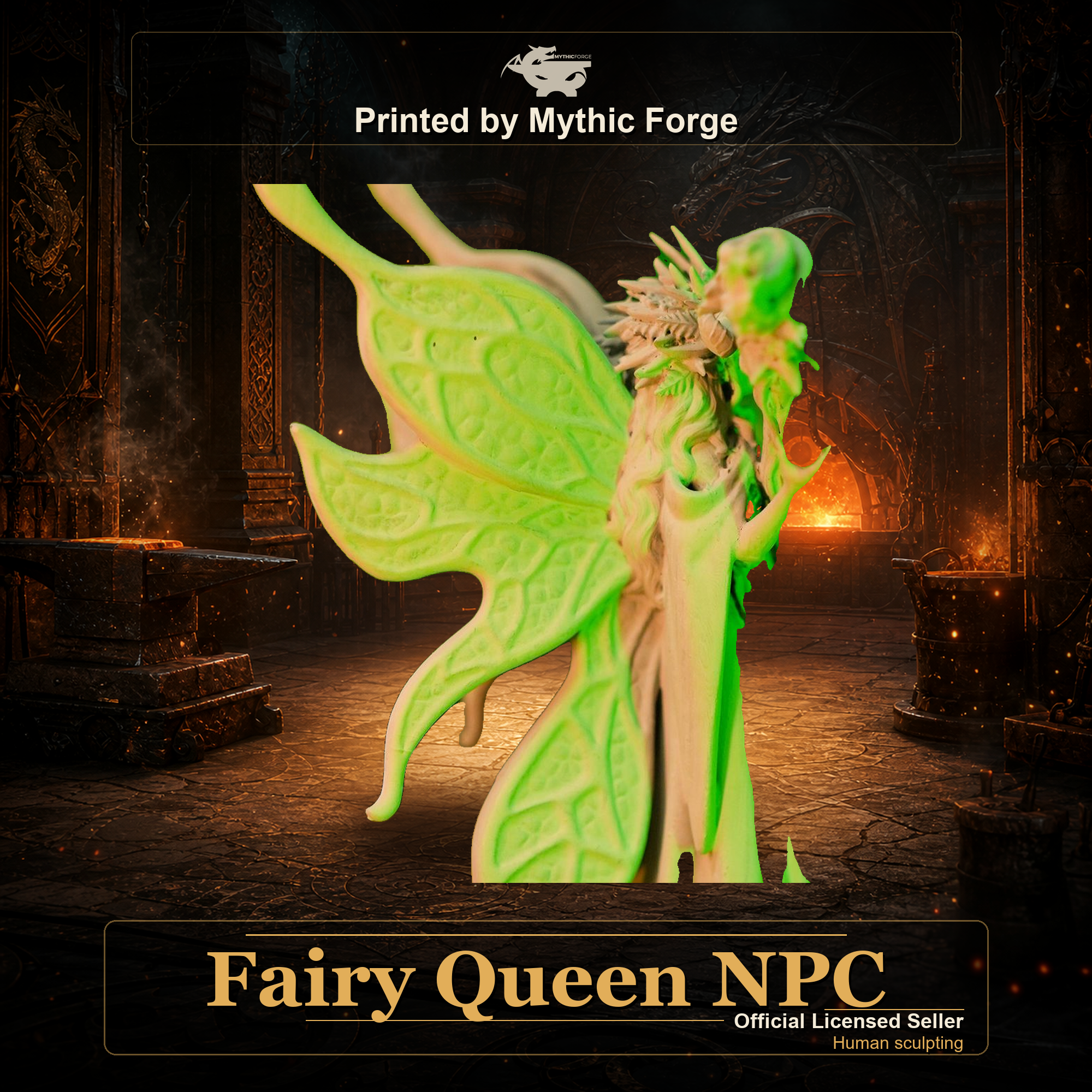 Fairy Queen NPC printed by Mythic Forge