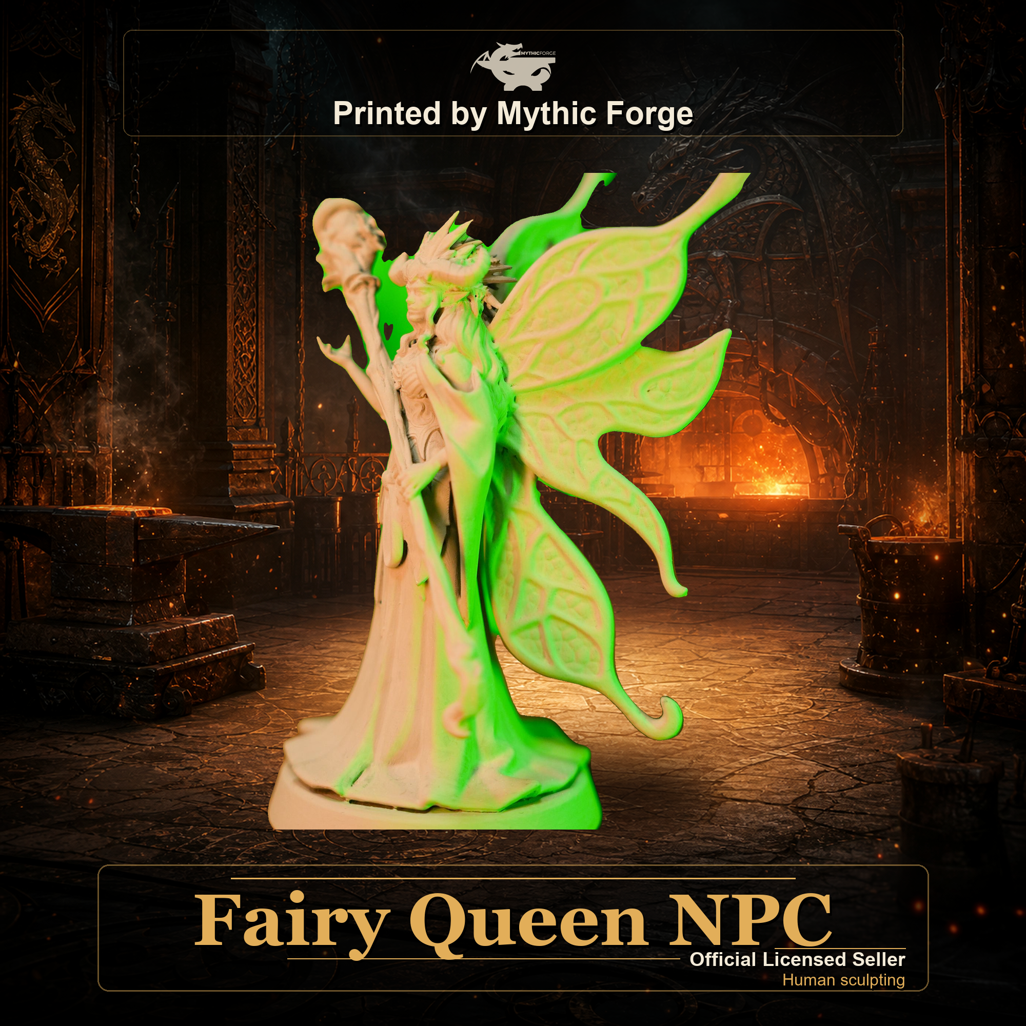 Fairy Queen NPC printed by Mythic Forge