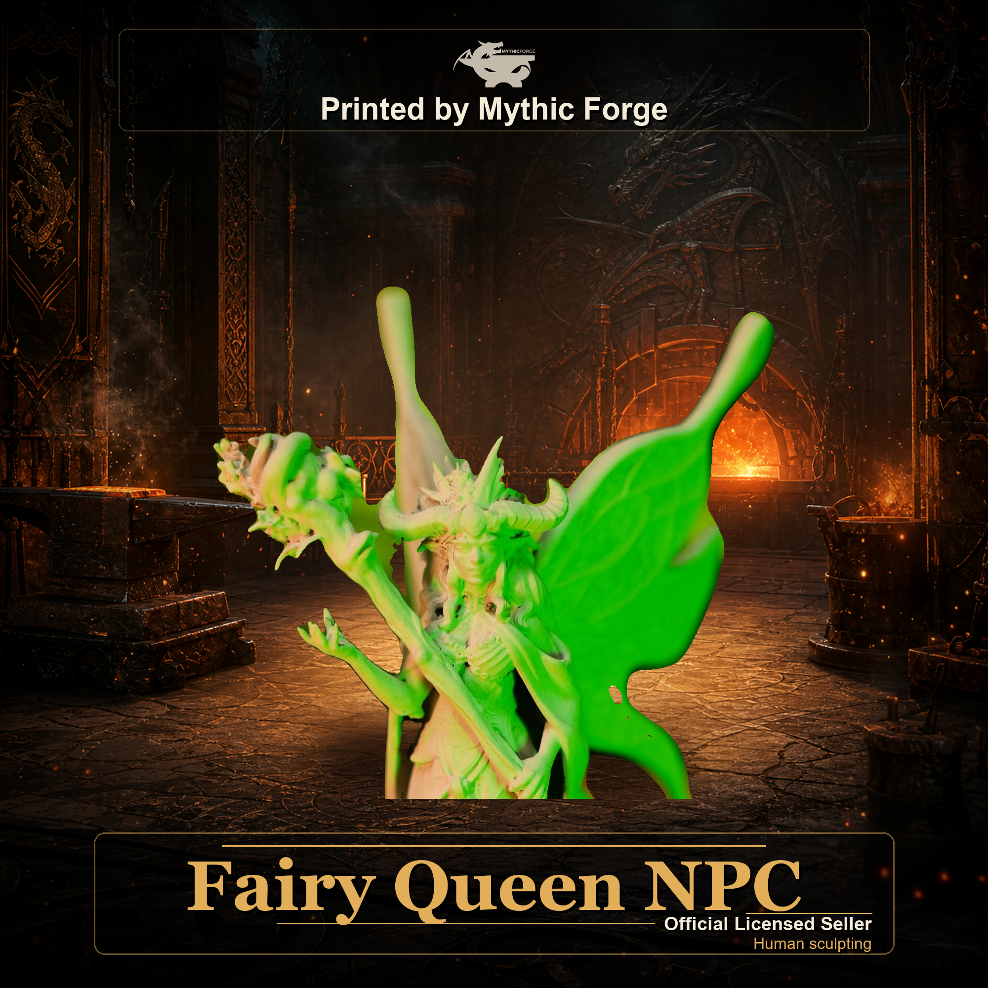 Fairy Queen NPC printed by Mythic Forge