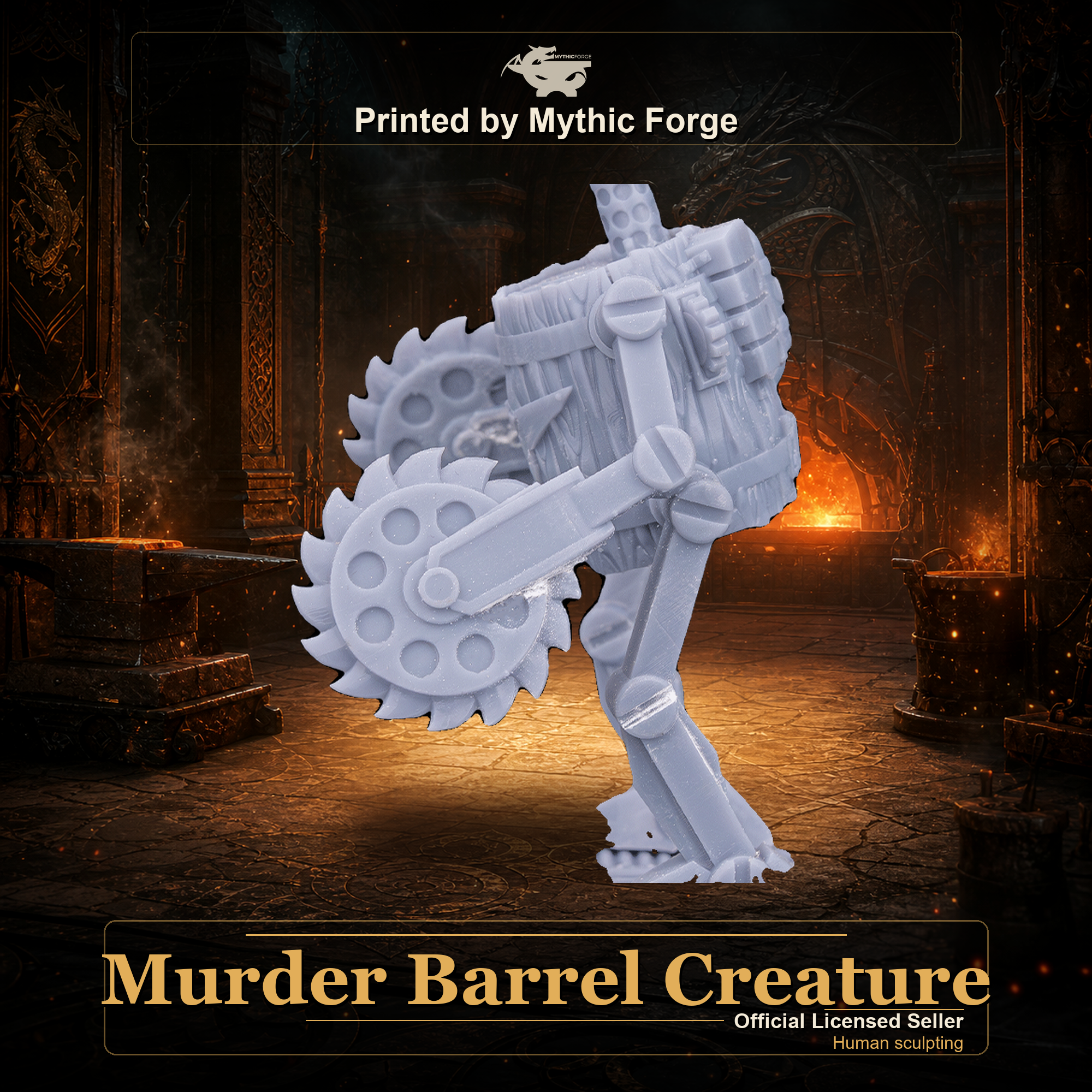 Murder Barrel Creature printed by Mythic Forge