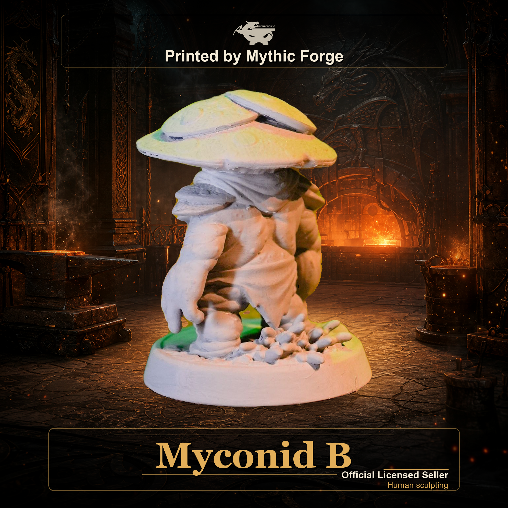 Myconid B printed by Mythic Forge