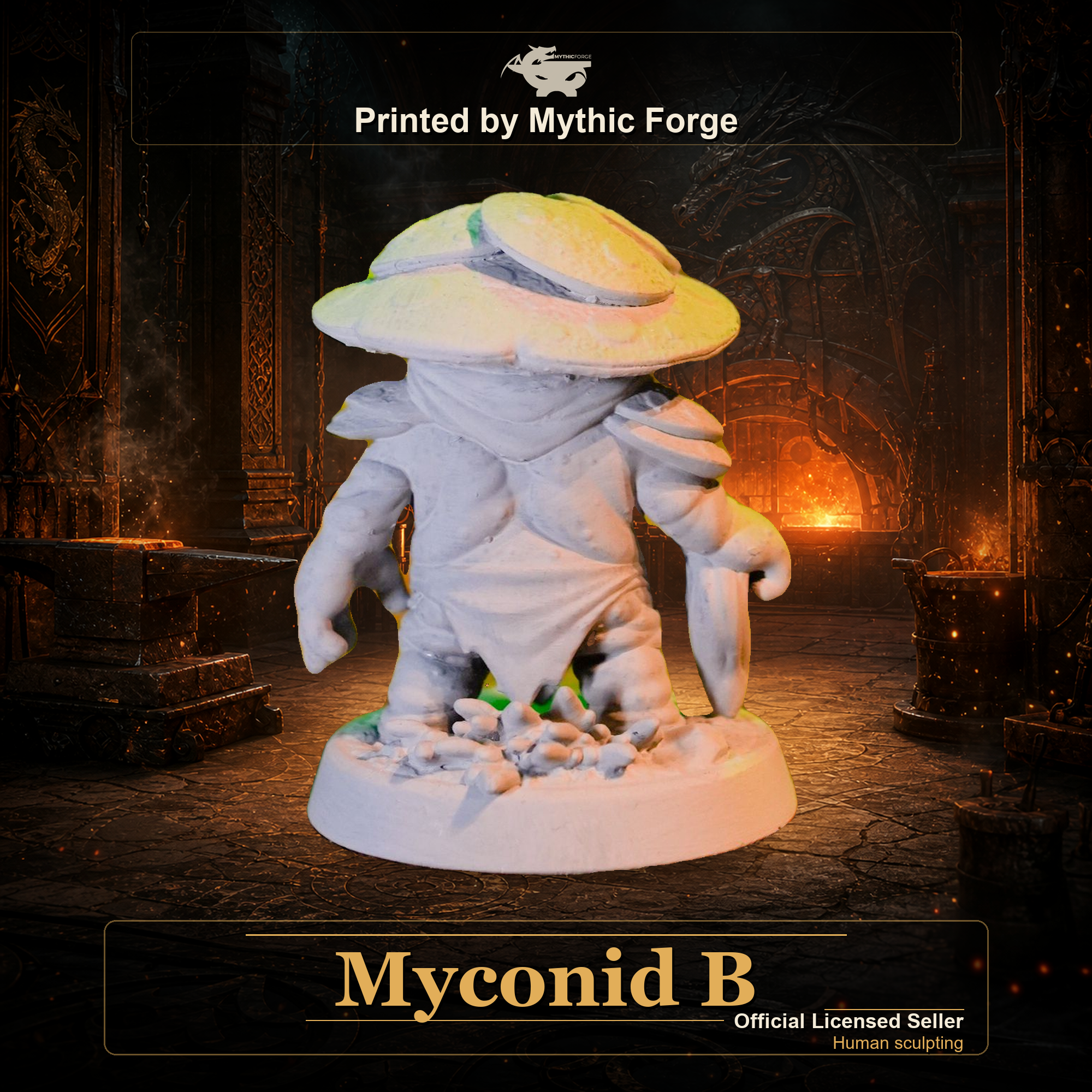 Myconid B printed by Mythic Forge
