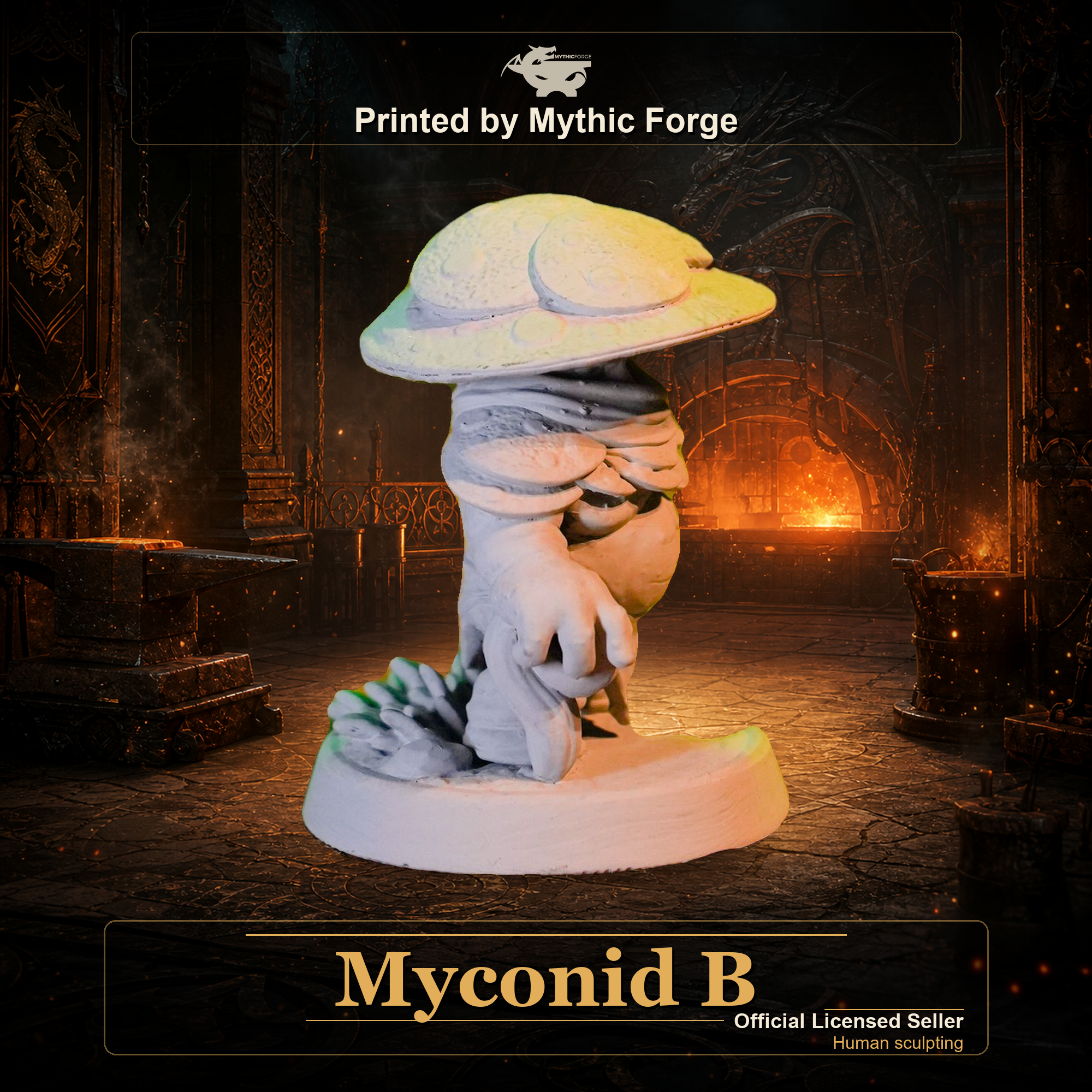 Myconid B printed by Mythic Forge