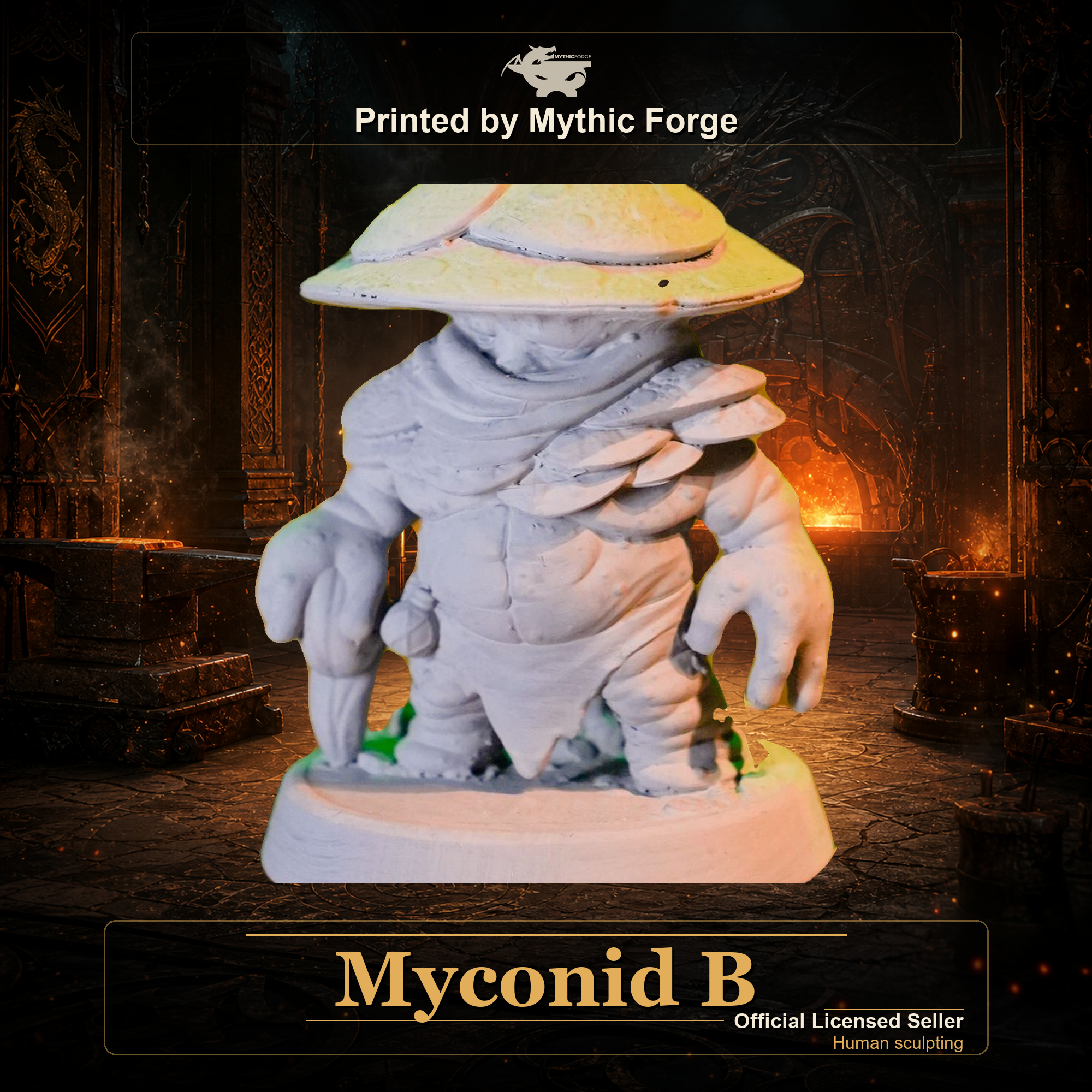 Myconid B printed by Mythic Forge