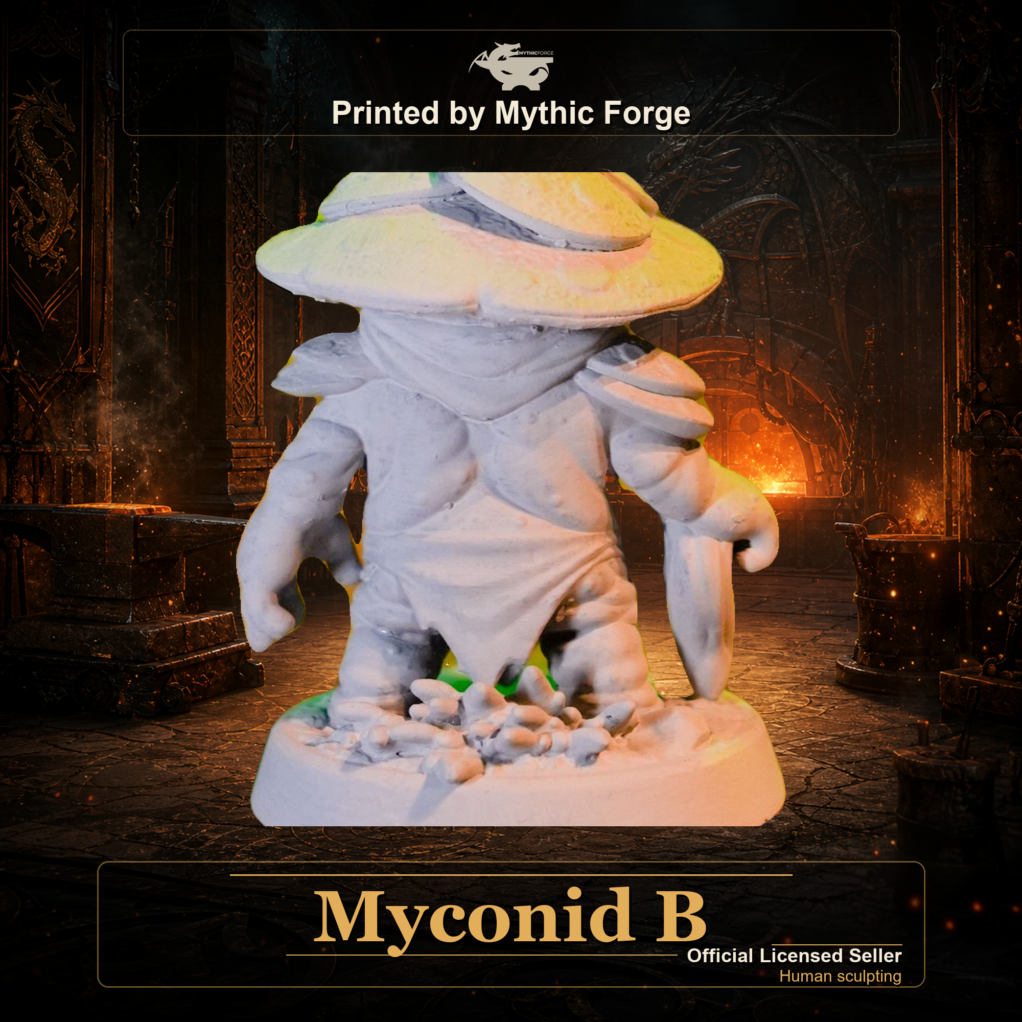 Myconid B printed by Mythic Forge