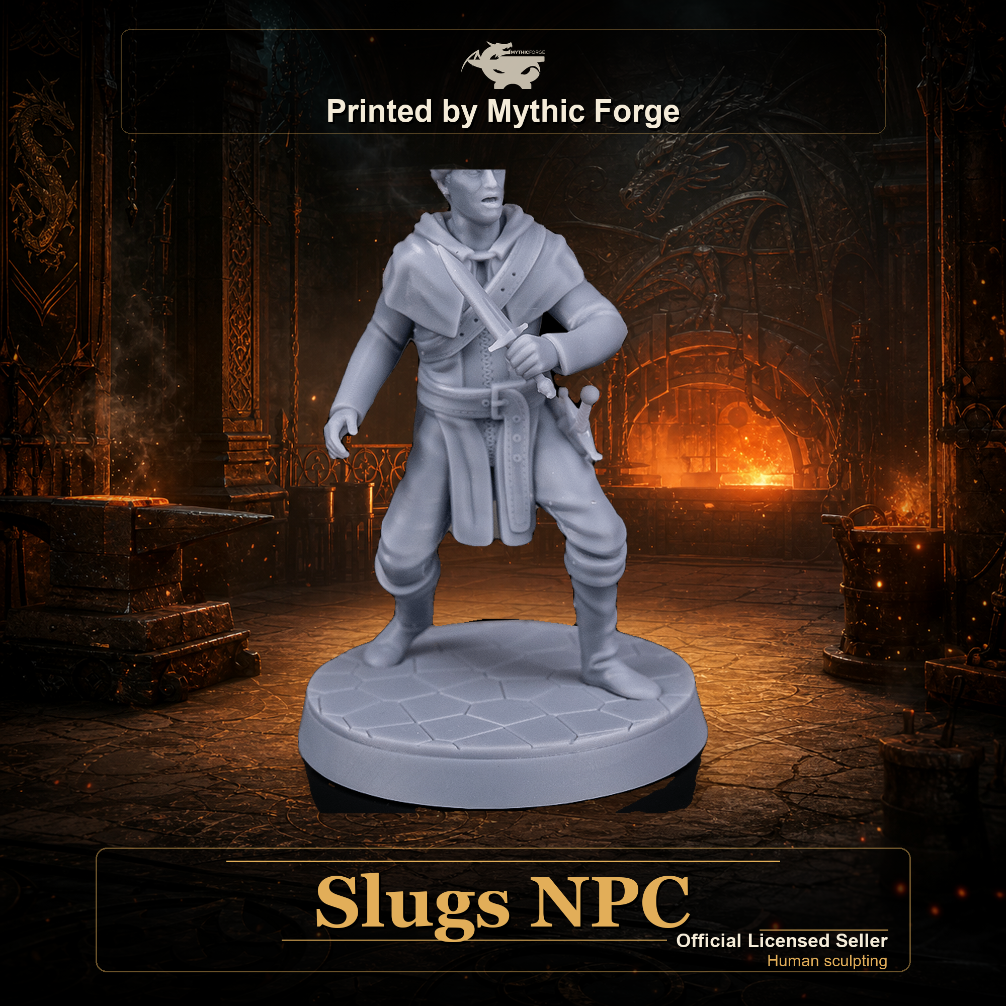 Slugs NPC printed by Mythic Forge