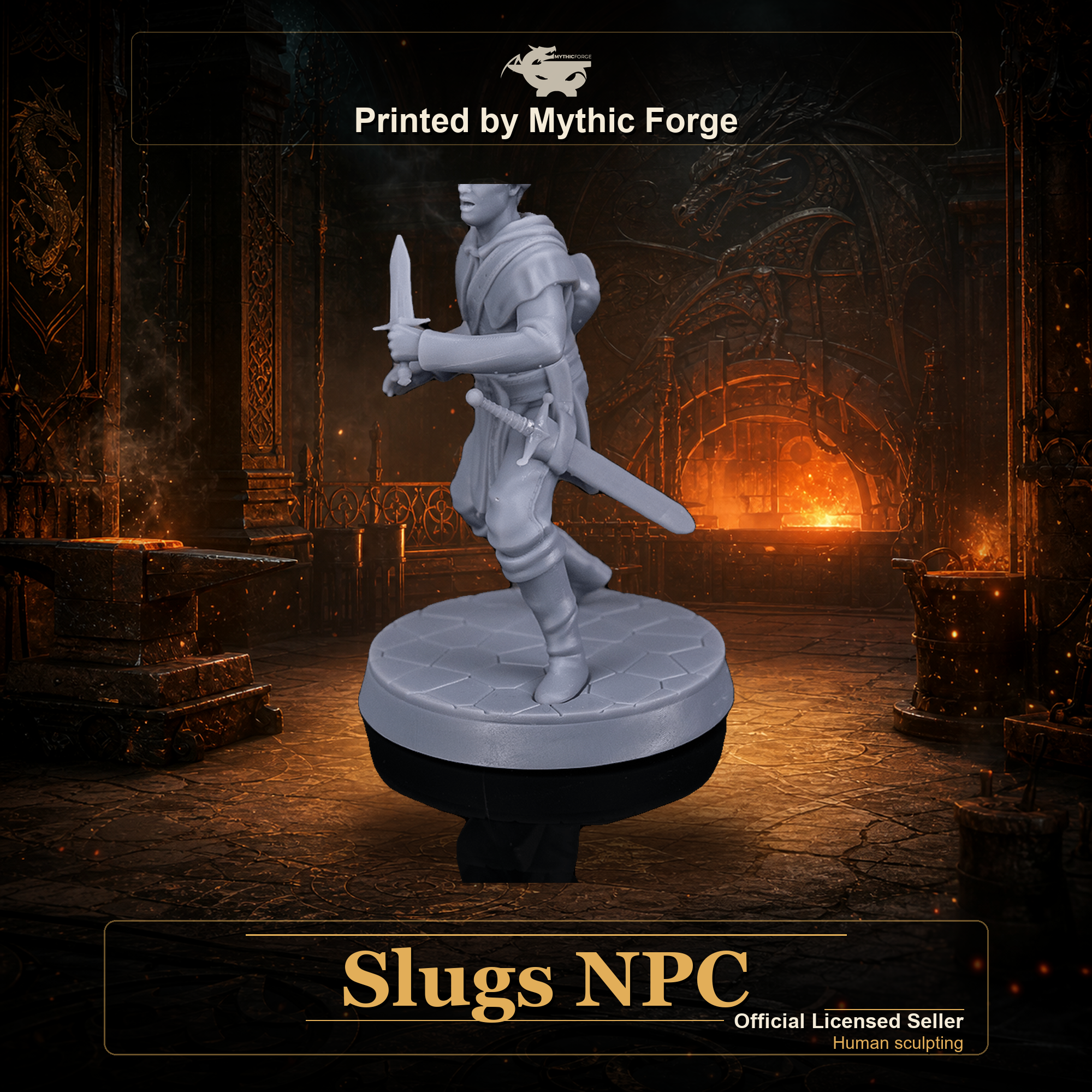 Slugs NPC printed by Mythic Forge