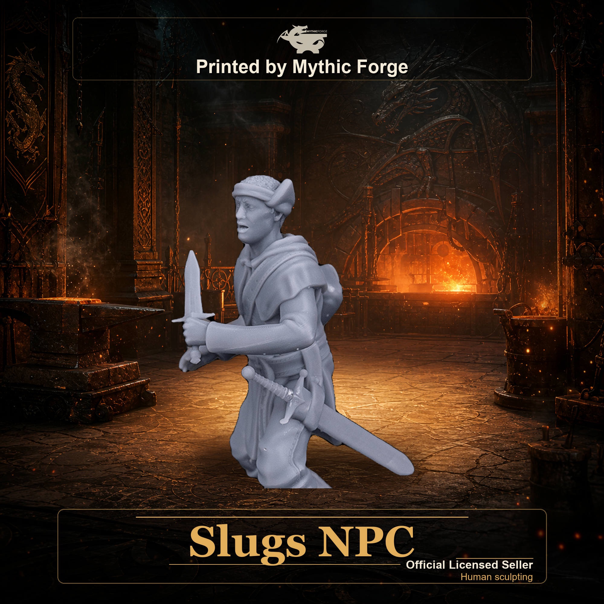 Slugs NPC printed by Mythic Forge