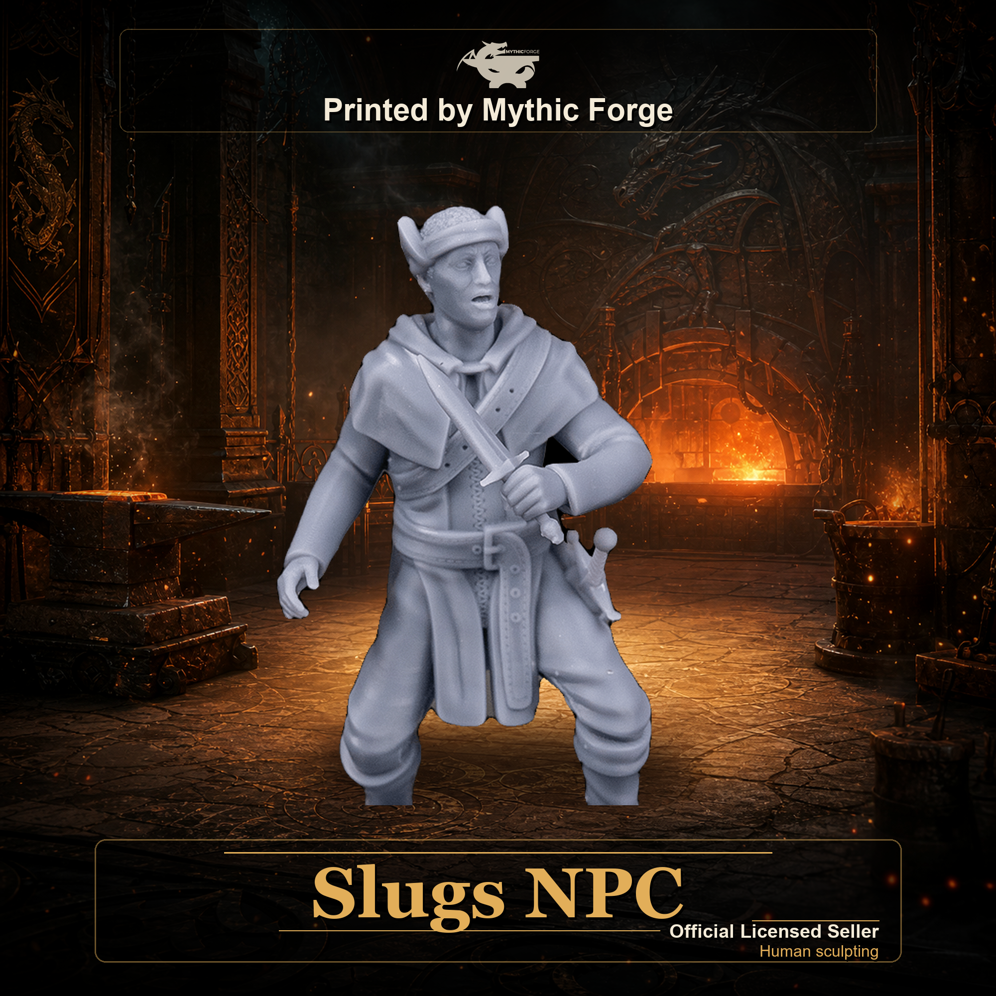 Slugs NPC printed by Mythic Forge