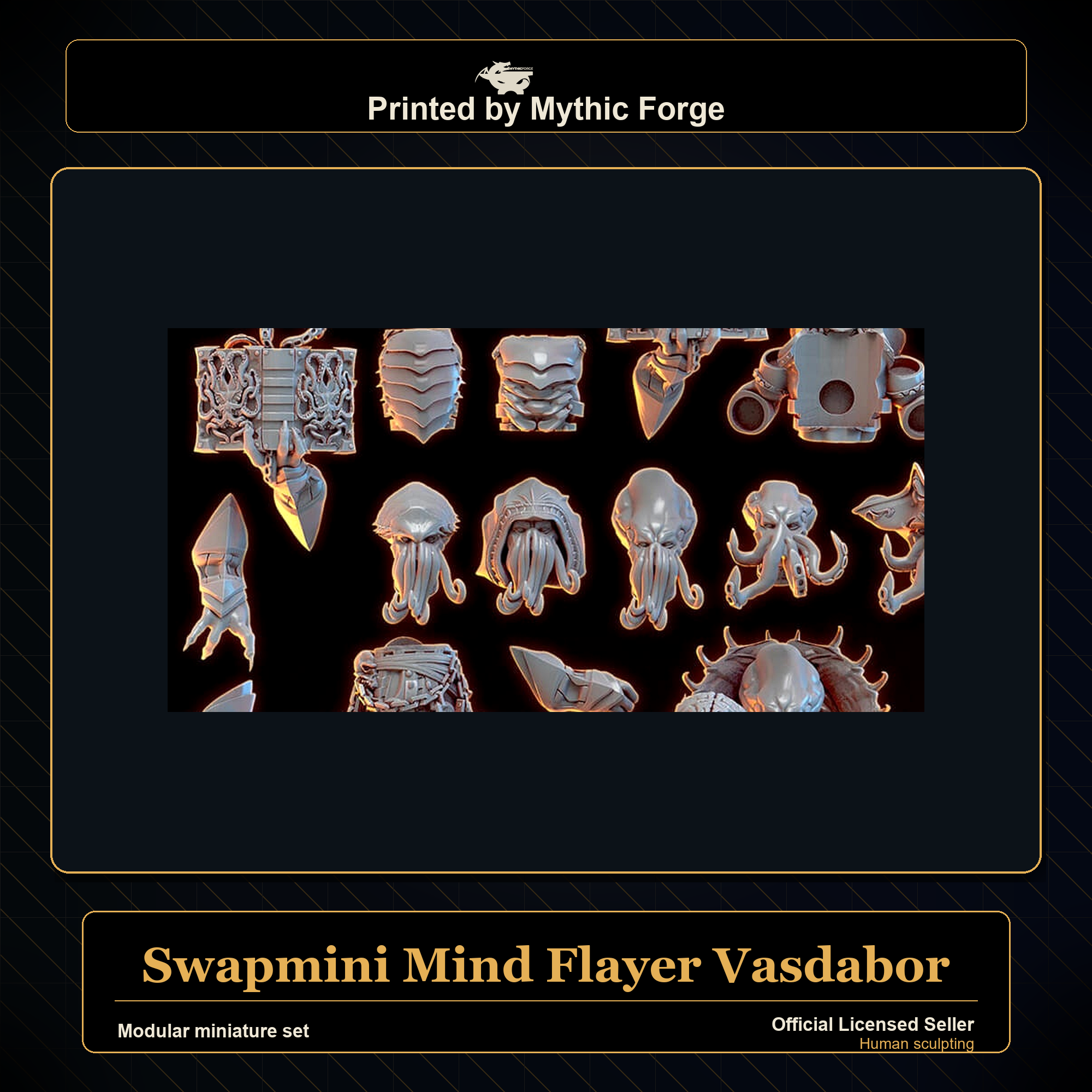 Modular RPG - Swapmini Mind Flayer - Vasdabor - Bundle modular miniature modular miniature set printed by Mythic Forge