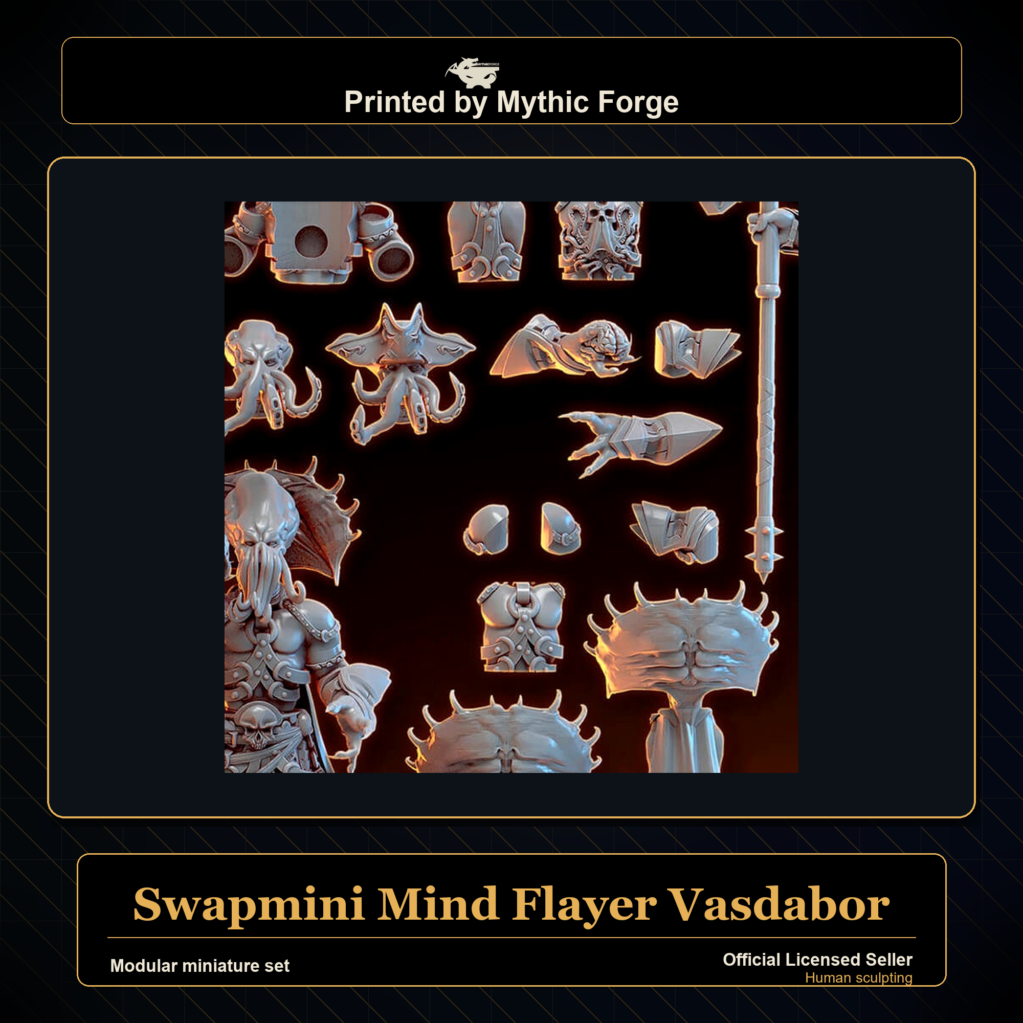 Modular RPG - Swapmini Mind Flayer - Vasdabor - Bundle modular miniature modular miniature set printed by Mythic Forge