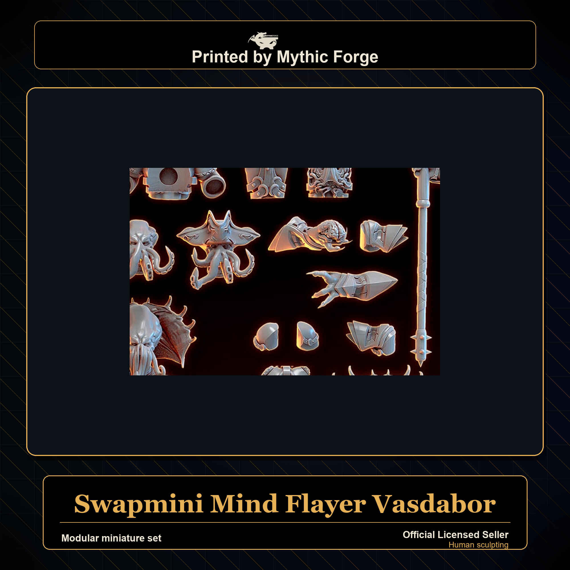 Modular RPG - Swapmini Mind Flayer - Vasdabor - Bundle modular miniature modular miniature set printed by Mythic Forge