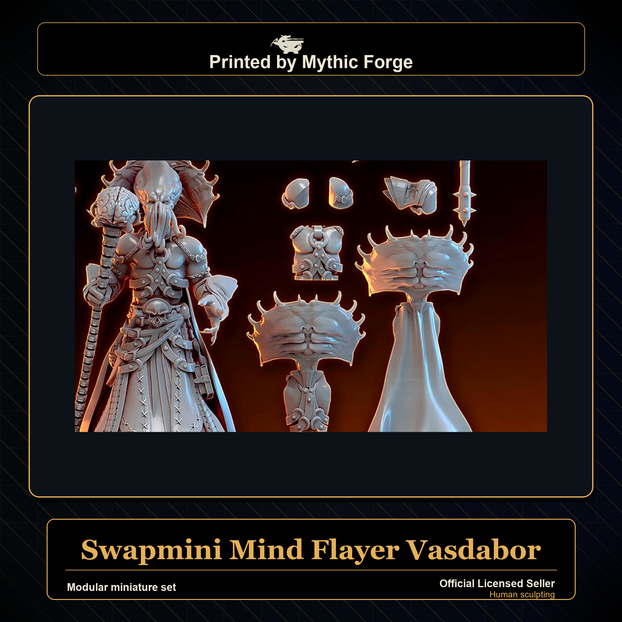 Modular RPG - Swapmini Mind Flayer - Vasdabor - Bundle modular miniature modular miniature set printed by Mythic Forge