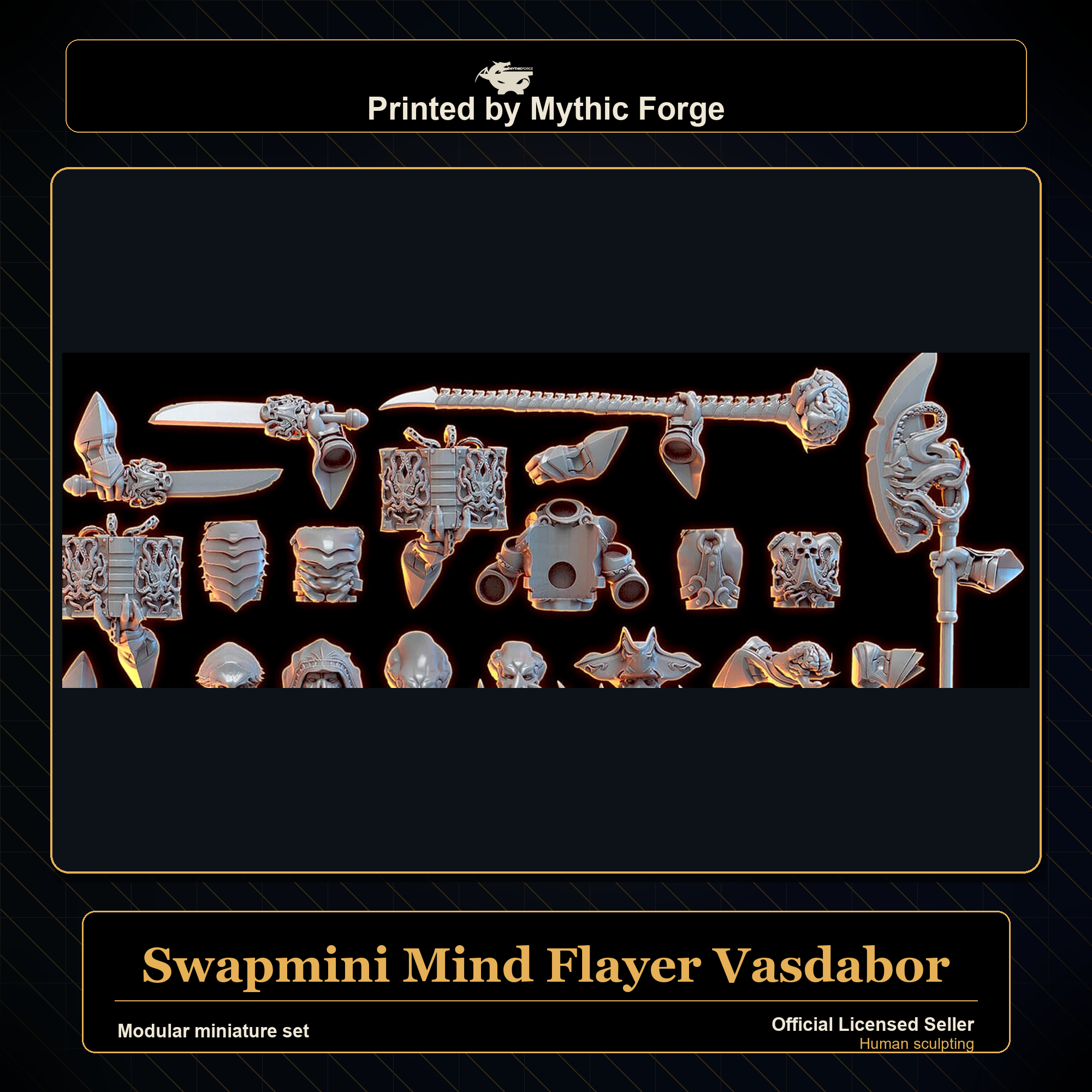 Modular RPG - Swapmini Mind Flayer - Vasdabor - Bundle modular miniature modular miniature set printed by Mythic Forge