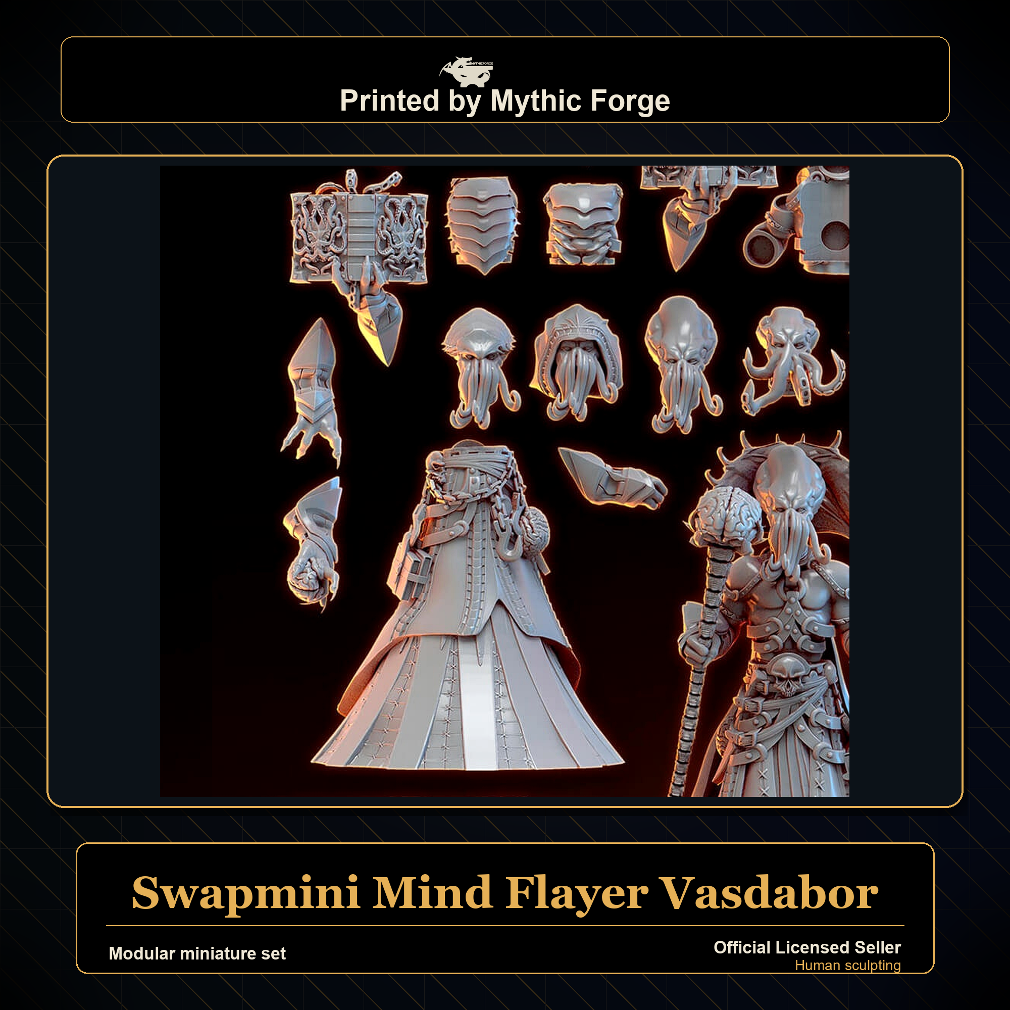 Modular RPG - Swapmini Mind Flayer - Vasdabor - Bundle modular miniature modular miniature set printed by Mythic Forge