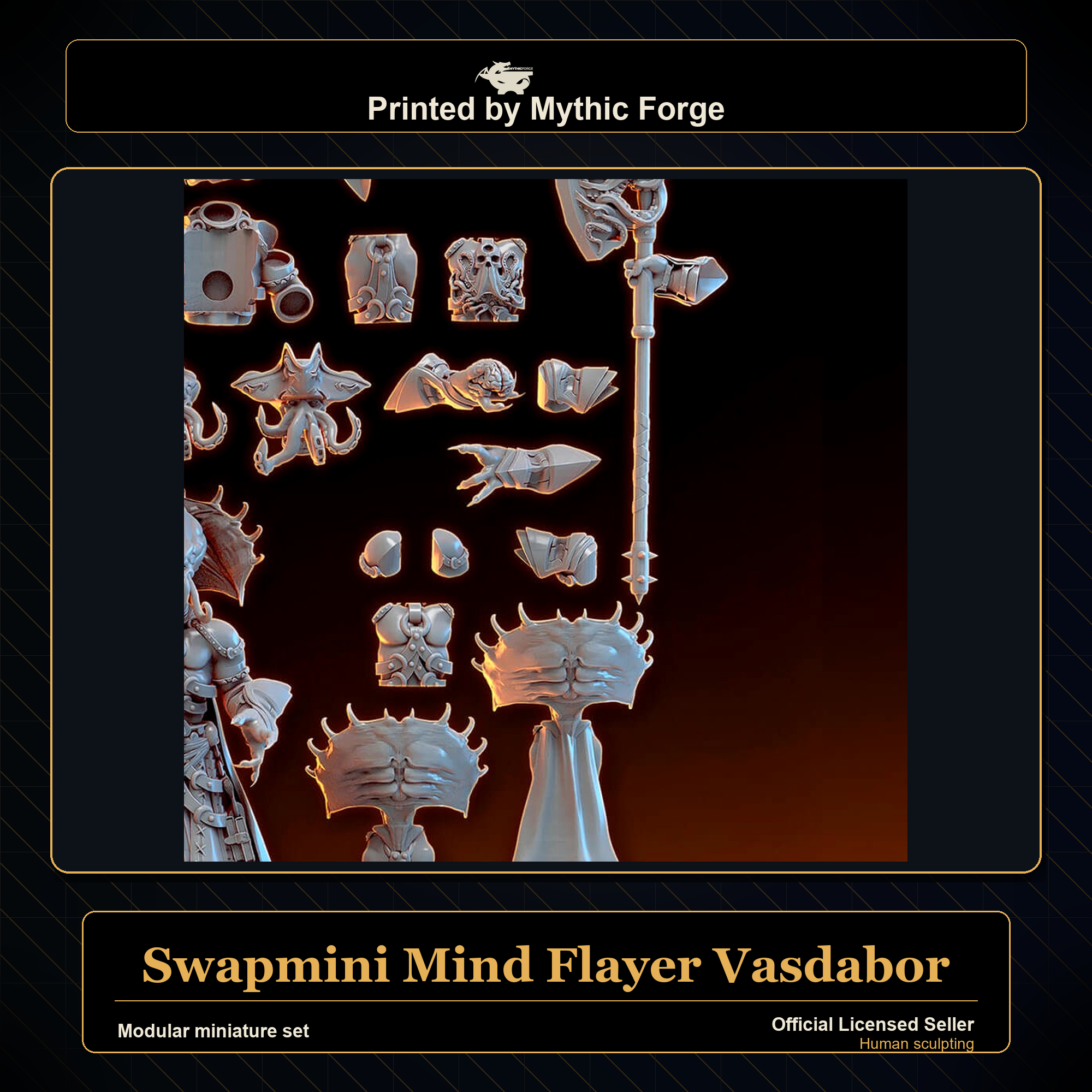 Modular RPG - Swapmini Mind Flayer - Vasdabor - Bundle modular miniature modular miniature set printed by Mythic Forge