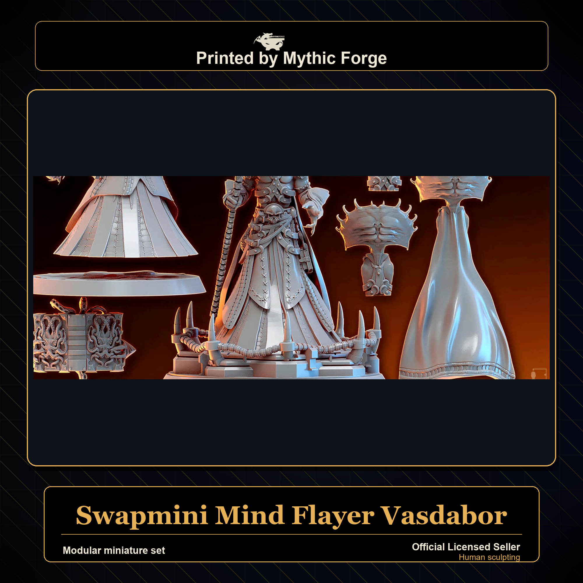 Modular RPG - Swapmini Mind Flayer - Vasdabor - Bundle modular miniature modular miniature set printed by Mythic Forge