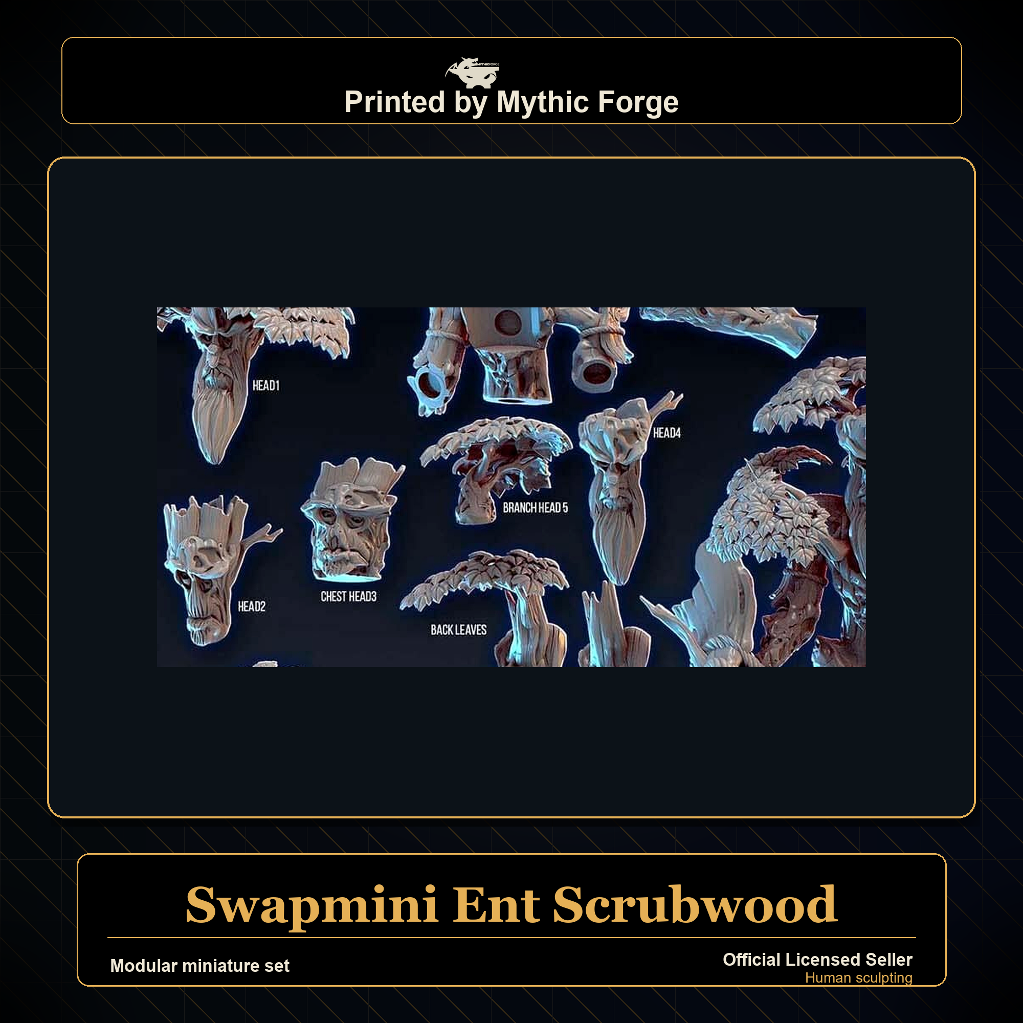 Modular RPG - Swapmini Ent - Scrubwood - Bundle modular miniature modular miniature set printed by Mythic Forge