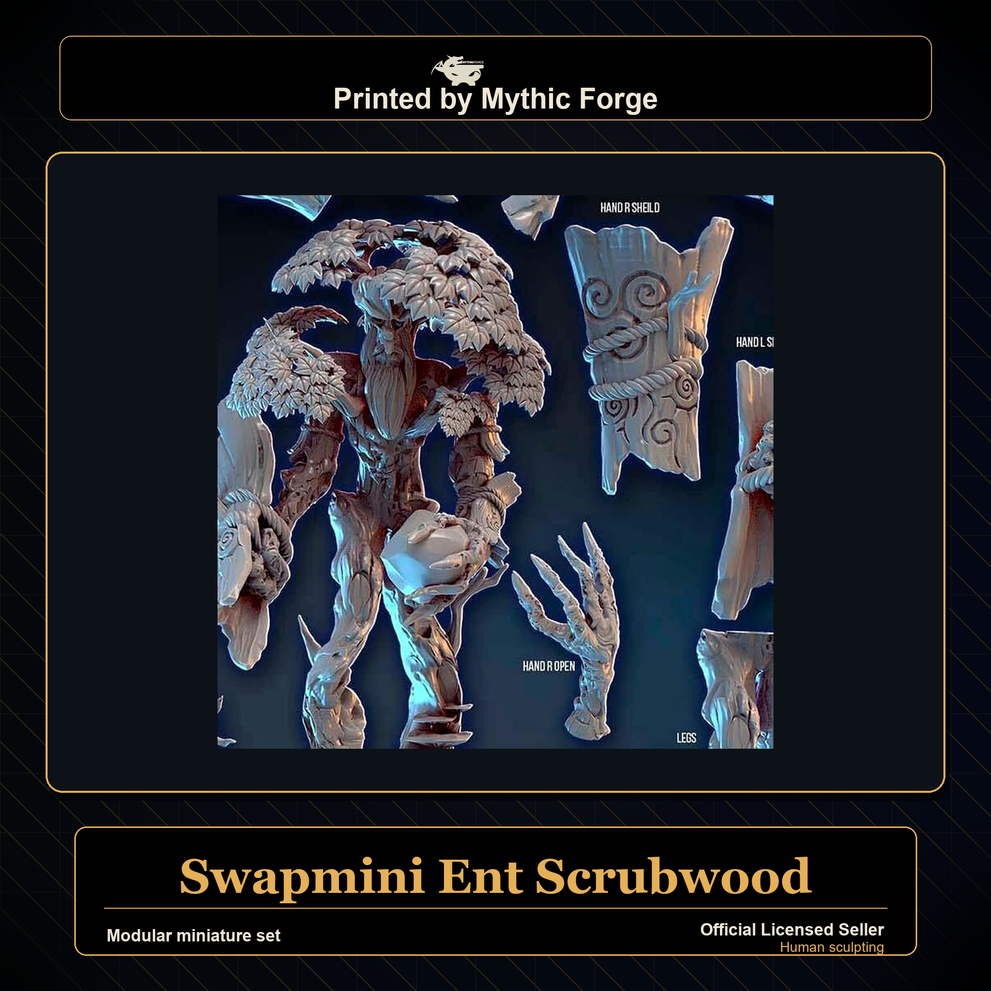 Modular RPG - Swapmini Ent - Scrubwood - Bundle modular miniature modular miniature set printed by Mythic Forge